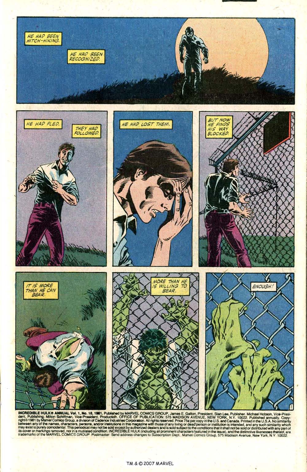 The Incredible Hulk (1968) issue Annual 1981 - Page 3