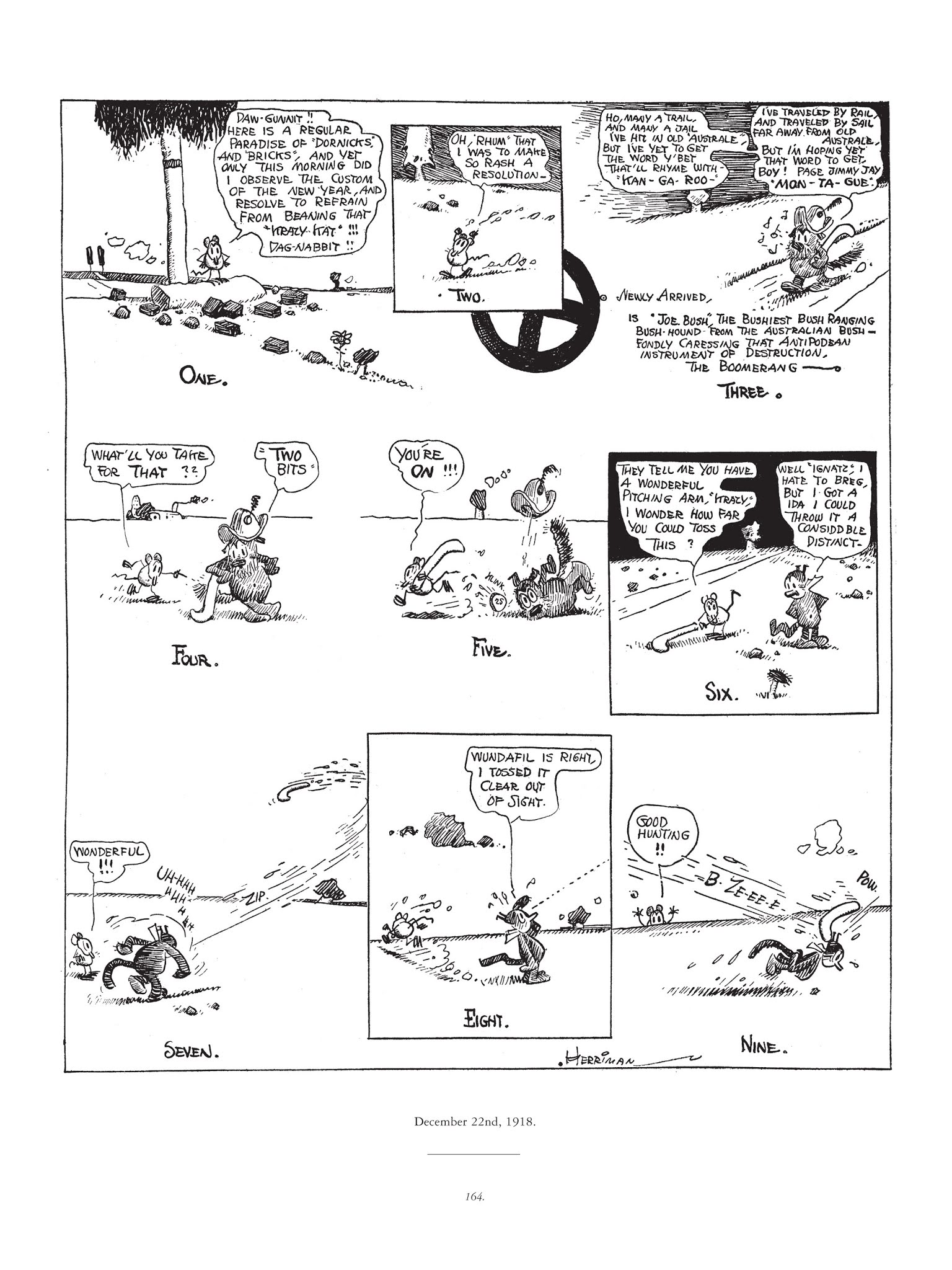 Read online Krazy & Ignatz comic -  Issue # TPB 1 - 164