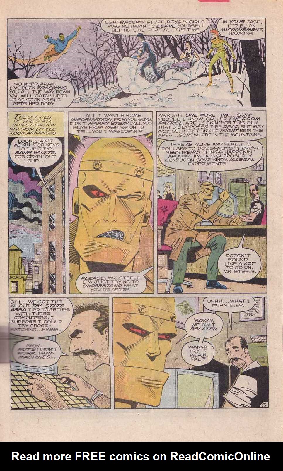 Read online Doom Patrol (1987) comic -  Issue #6 - 6