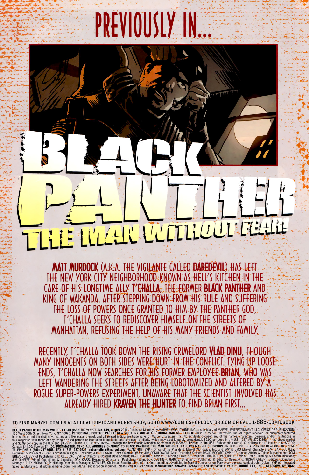 Read online Black Panther: The Man Without Fear comic -  Issue #519 - 2