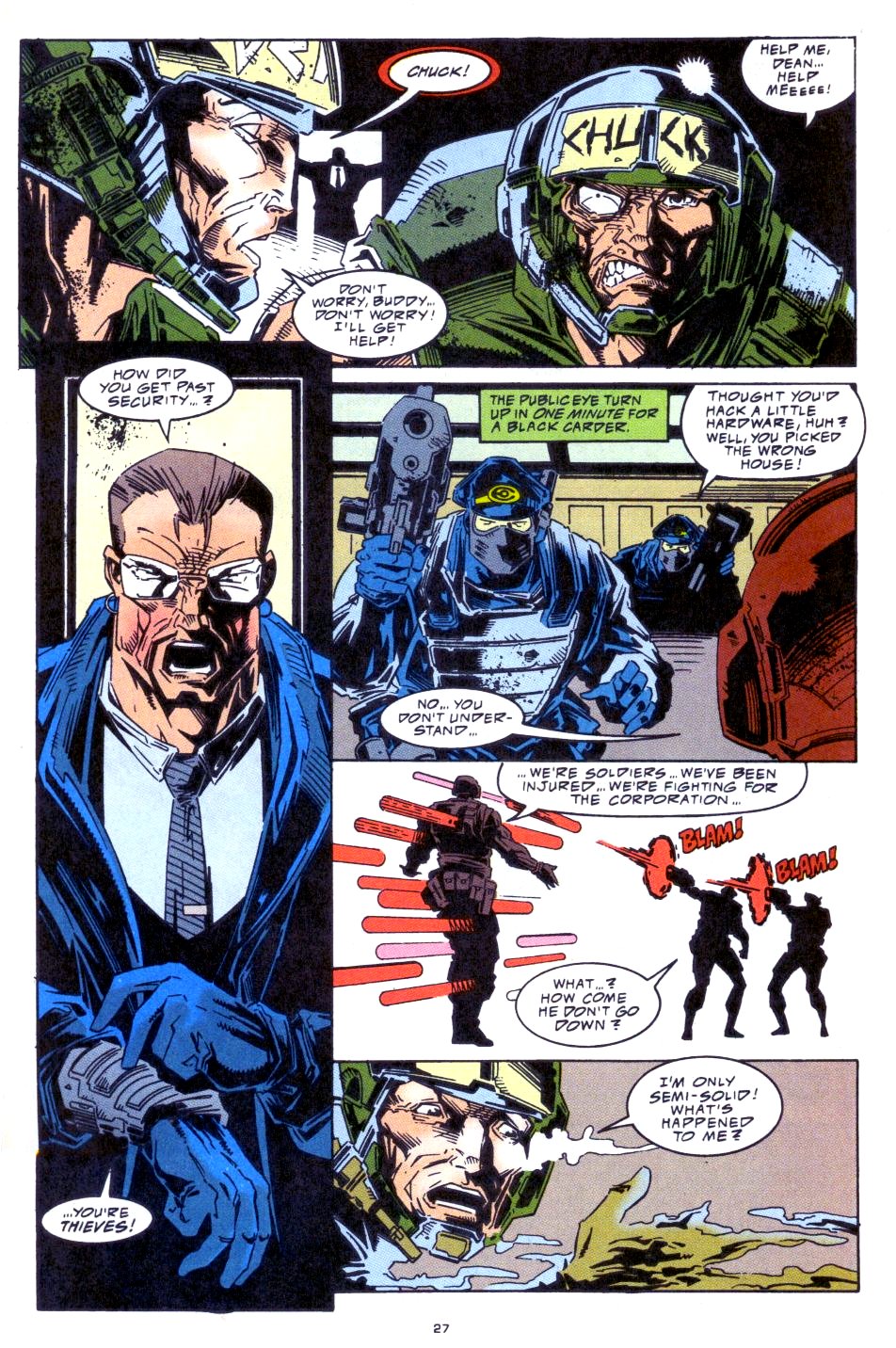 Read online Punisher 2099 comic -  Issue #21 - 21