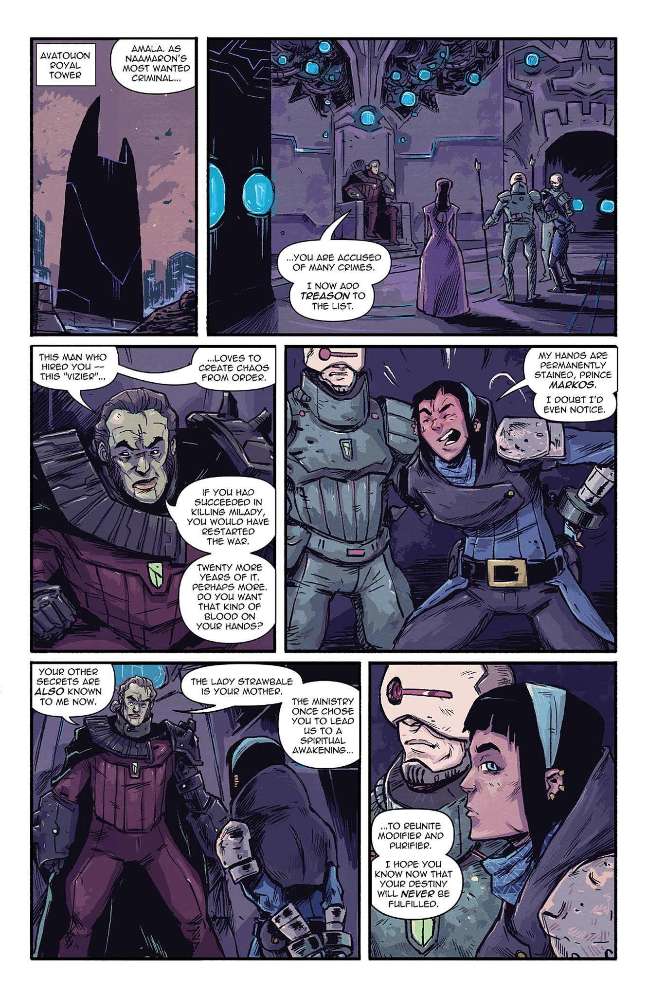 Read online Amala's Blade comic -  Issue #3 - 8