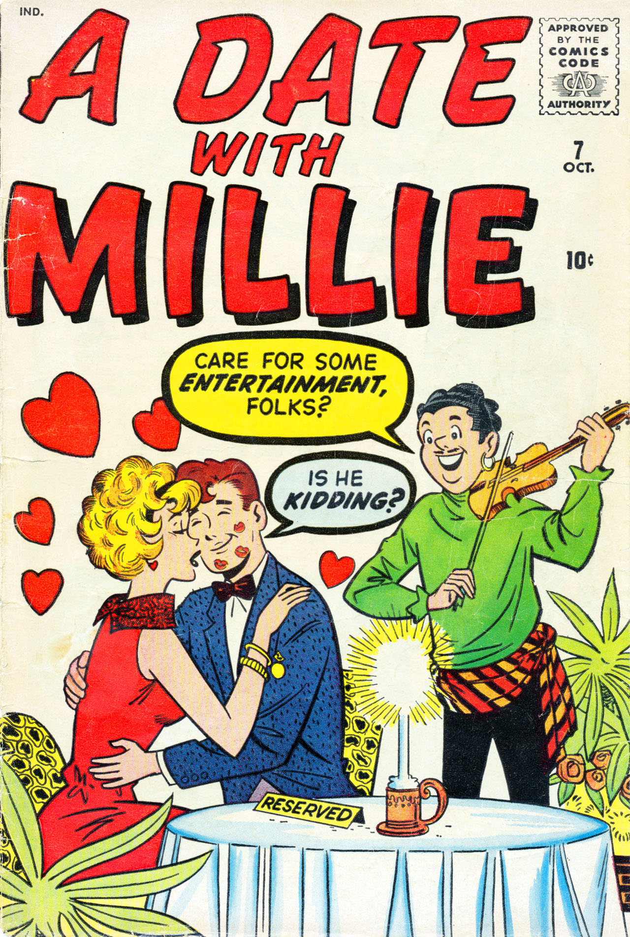 Read online A Date with Millie (1959) comic -  Issue #7 - 1