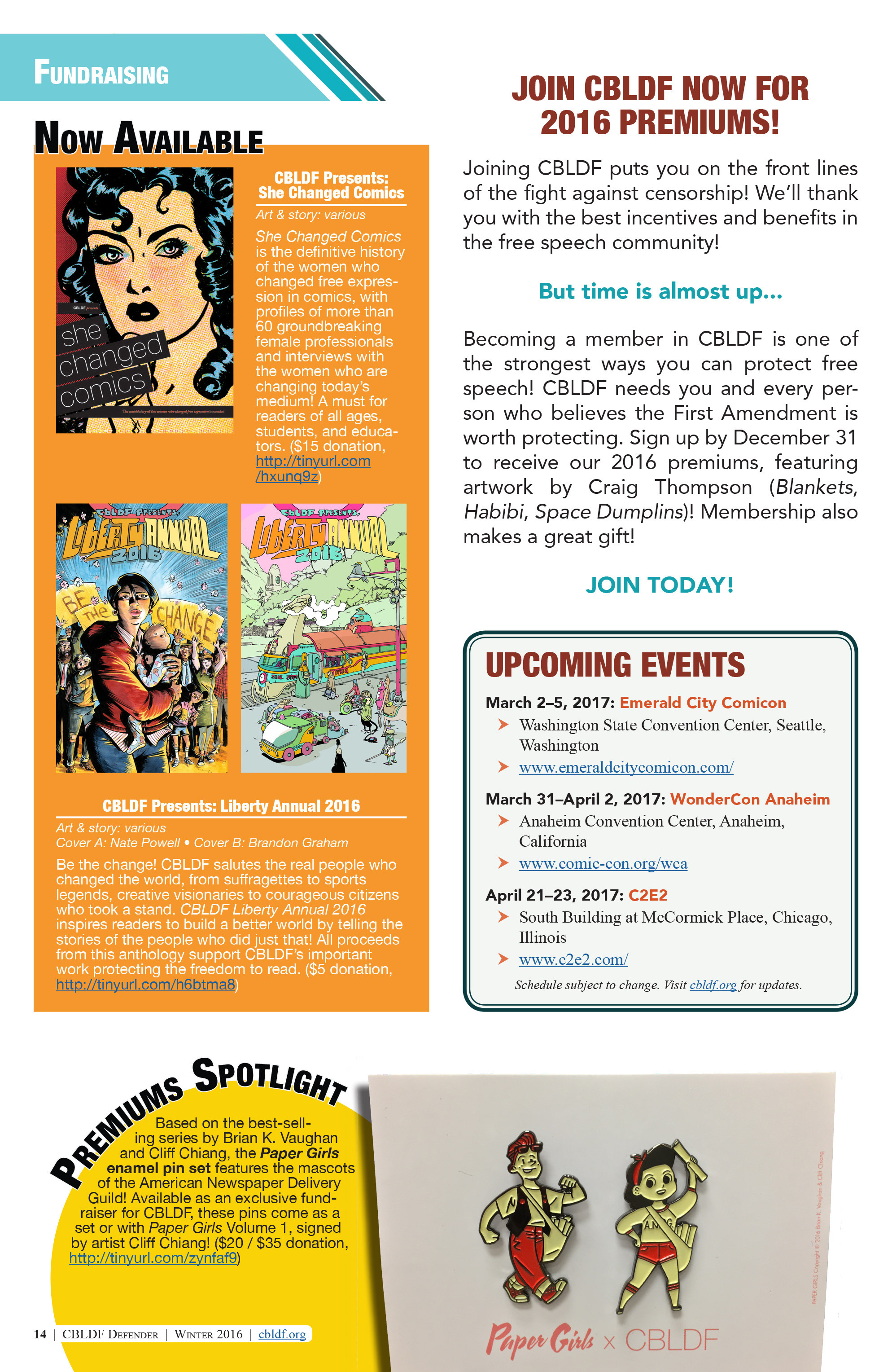 Read online CBLDF Defender comic -  Issue #8 - 14