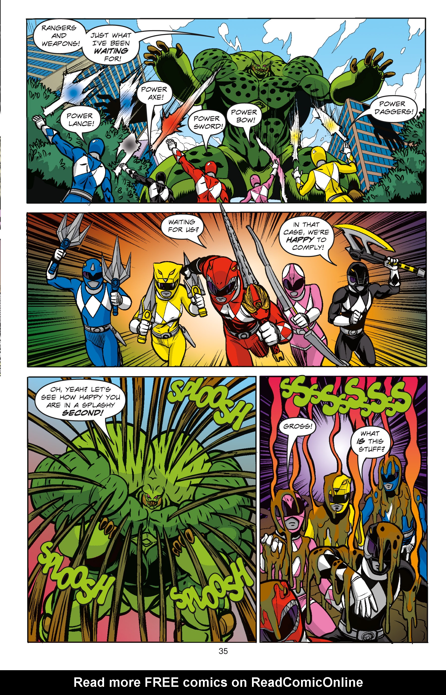 Read online Mighty Morphin Power Rangers: Going Green comic -  Issue # Full - 35