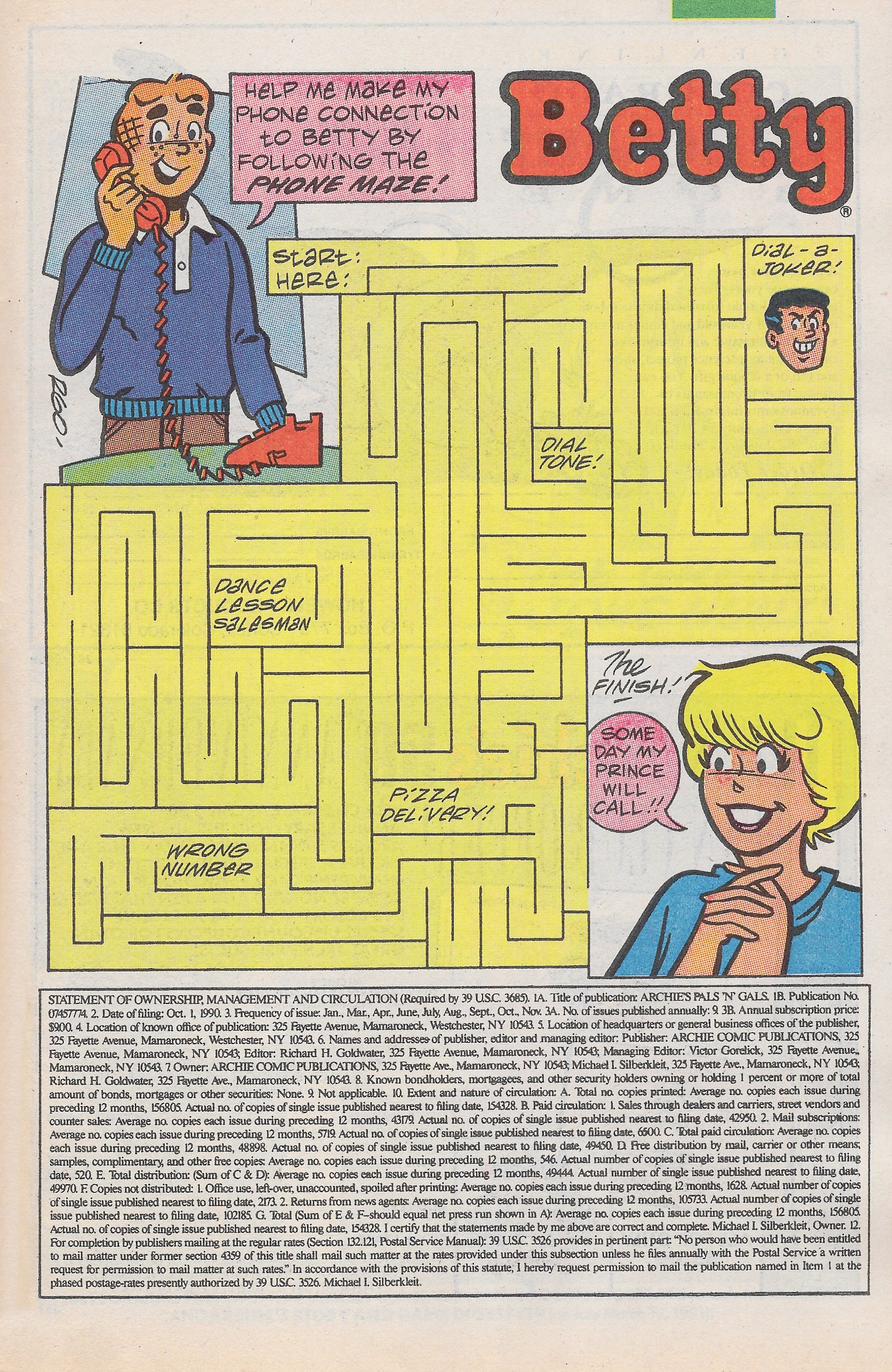 Read online Archie's Pals 'N' Gals (1952) comic -  Issue #222 - 27