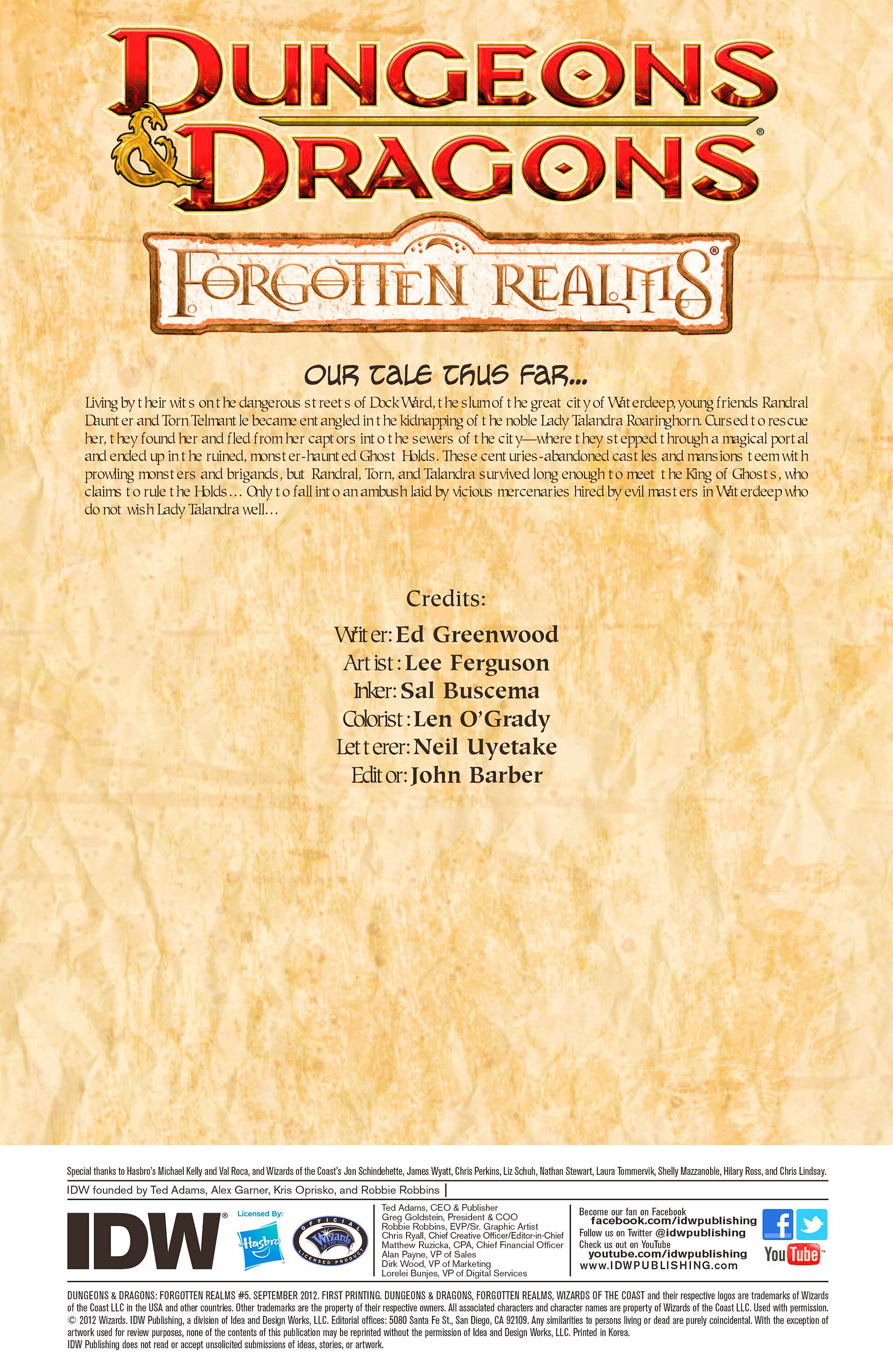 Read online Dungeons & Dragons: Forgotten Realms comic -  Issue #5 - 3