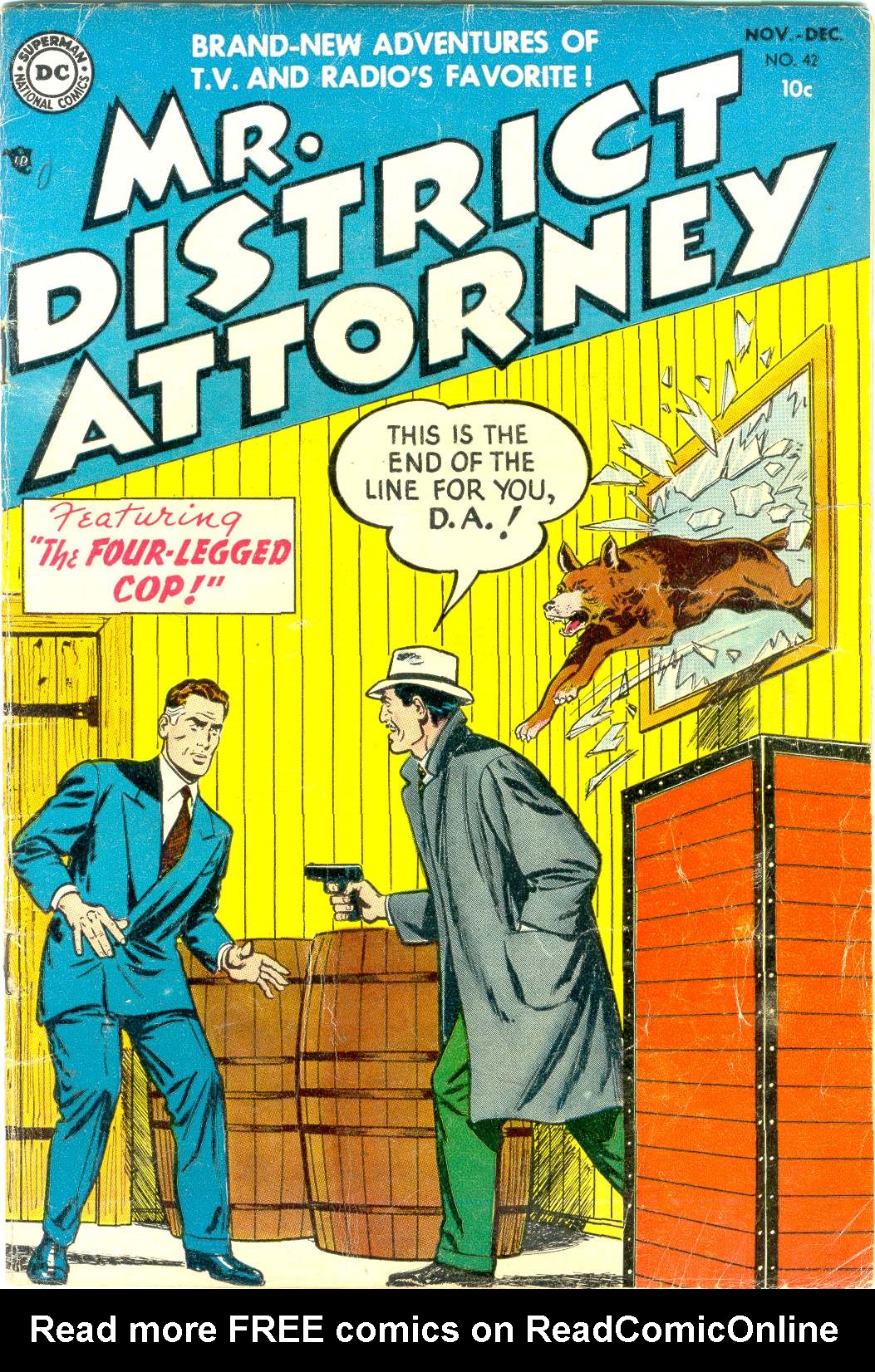 Read online Mr. District Attorney comic -  Issue #42 - 1
