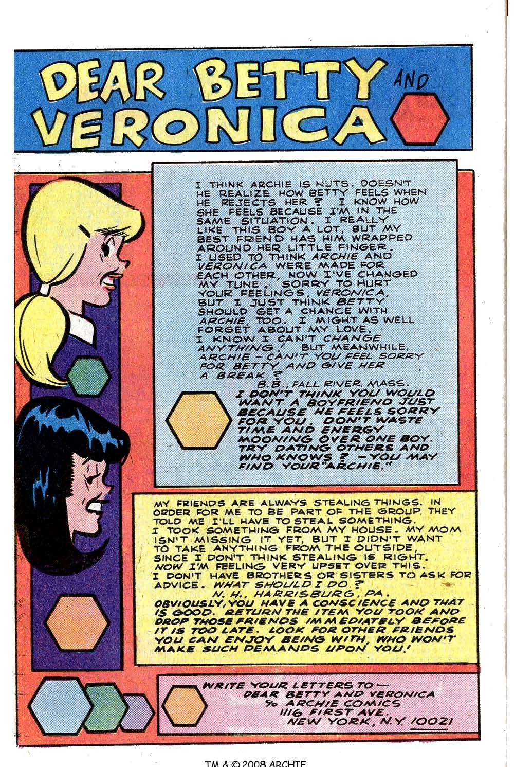 Read online Archie's Girls Betty and Veronica comic -  Issue #284 - 26