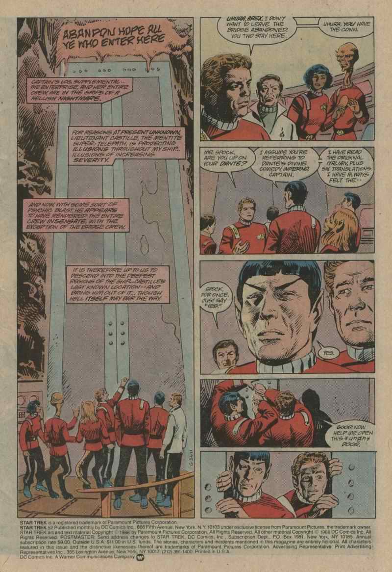 Read online Star Trek (1984) comic -  Issue #52 - 2