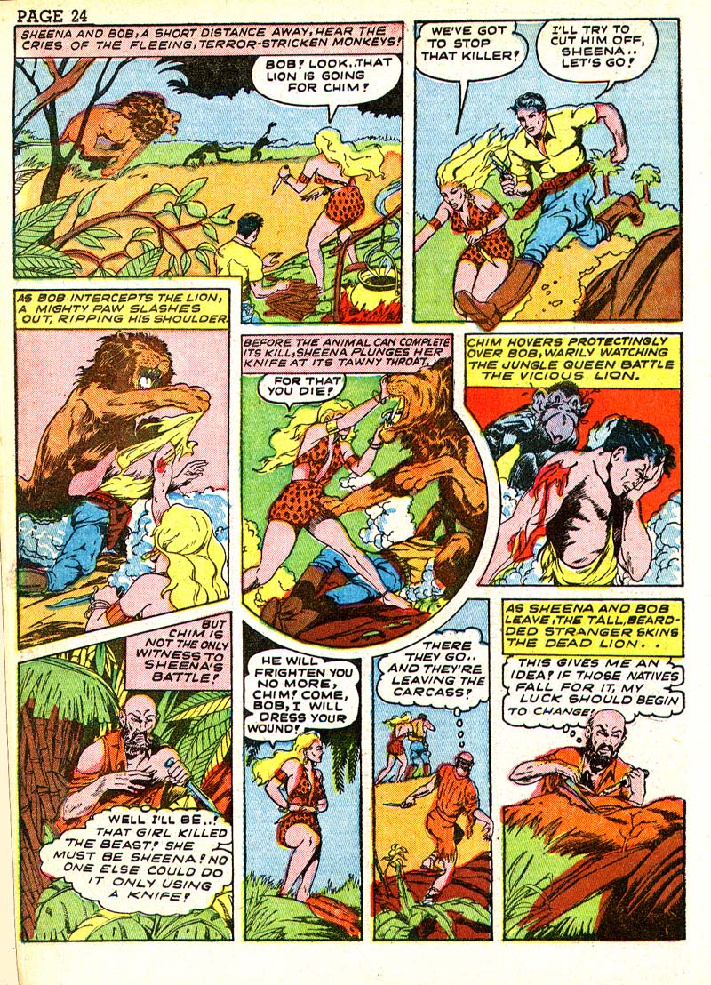 Read online Sheena, Queen of the Jungle (1942) comic -  Issue #3 - 27