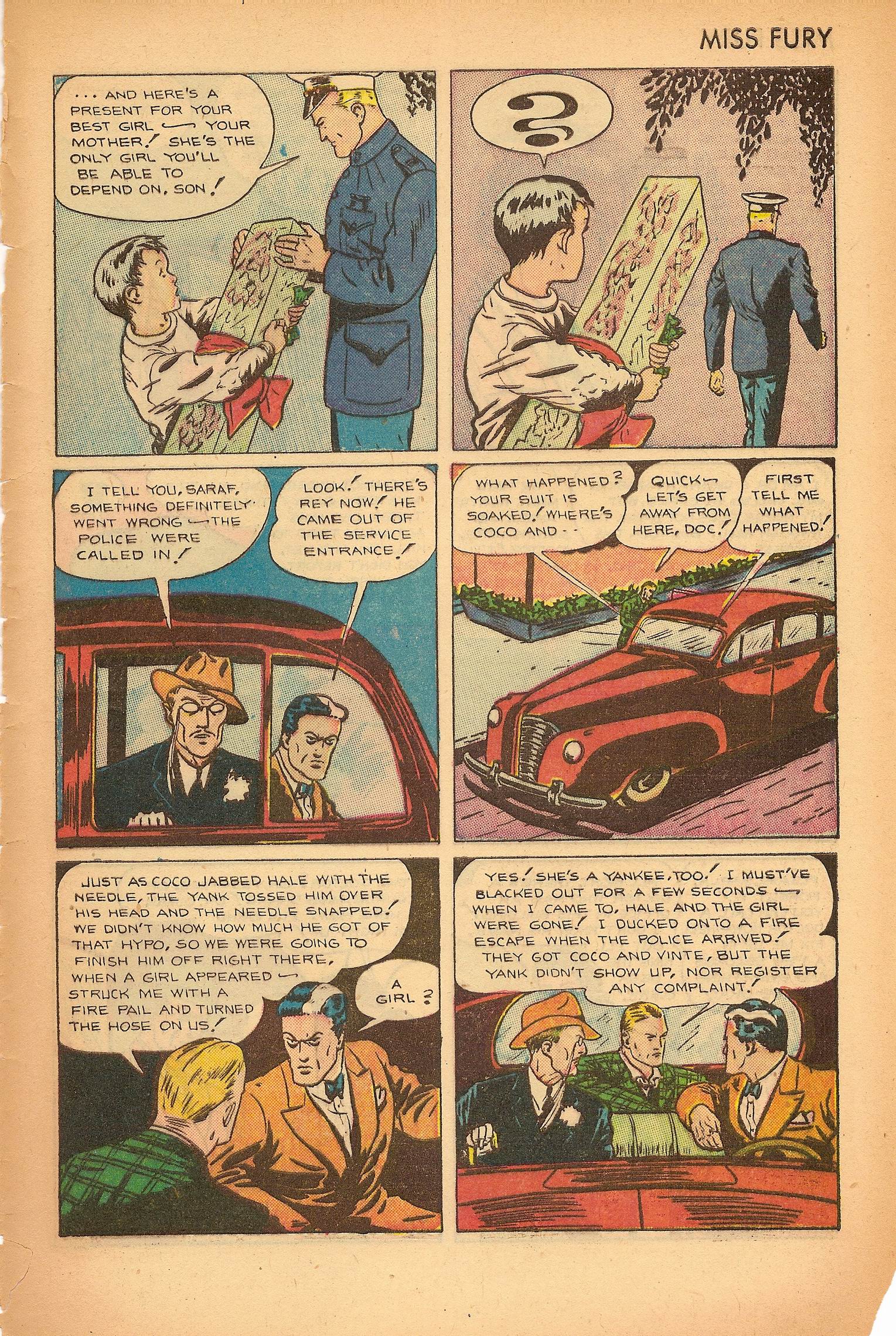 Read online Miss Fury (1942) comic -  Issue #7 - 33