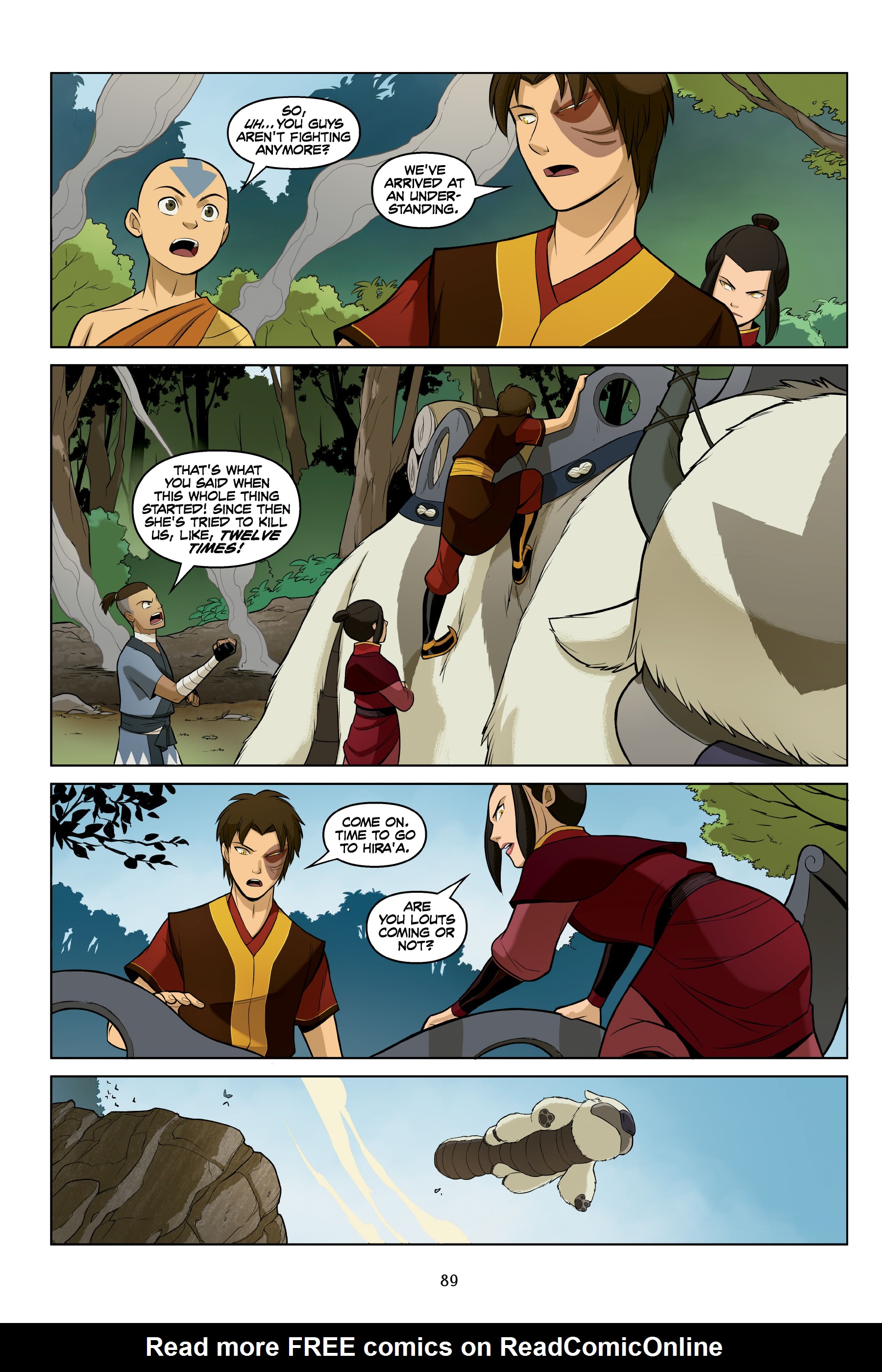 Read online Nickelodeon Avatar: The Last Airbender - The Search comic -  Issue # _TPB Omnibus (Part 1) - 90