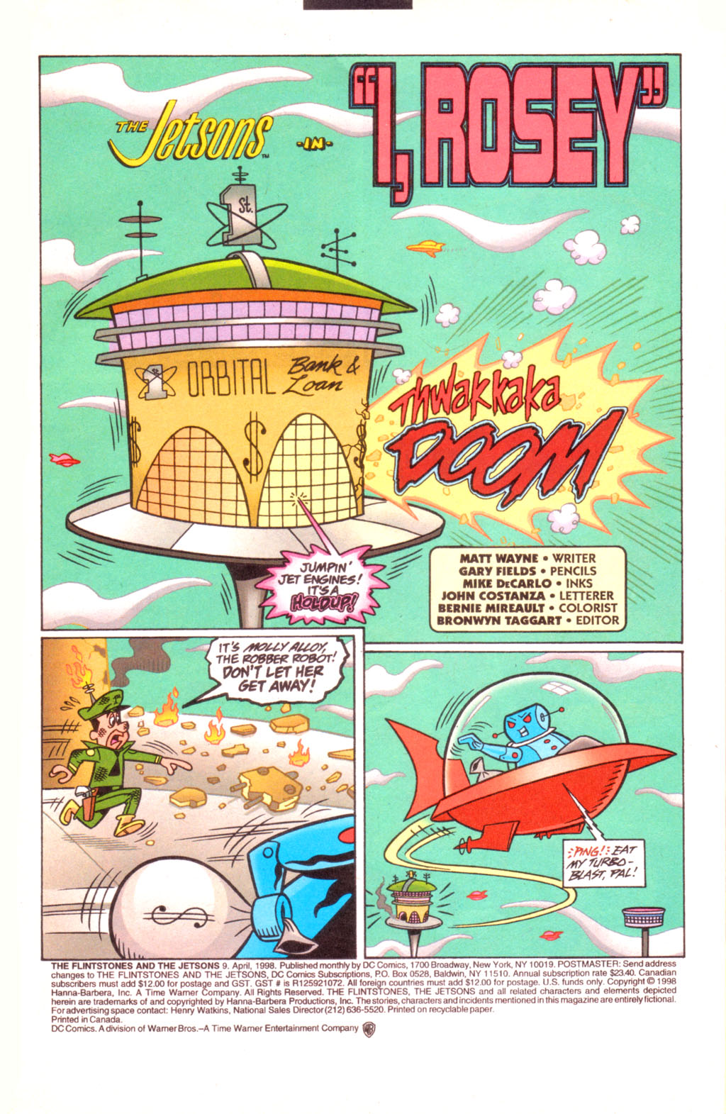 Read online The Flintstones and the Jetsons comic -  Issue #9 - 2
