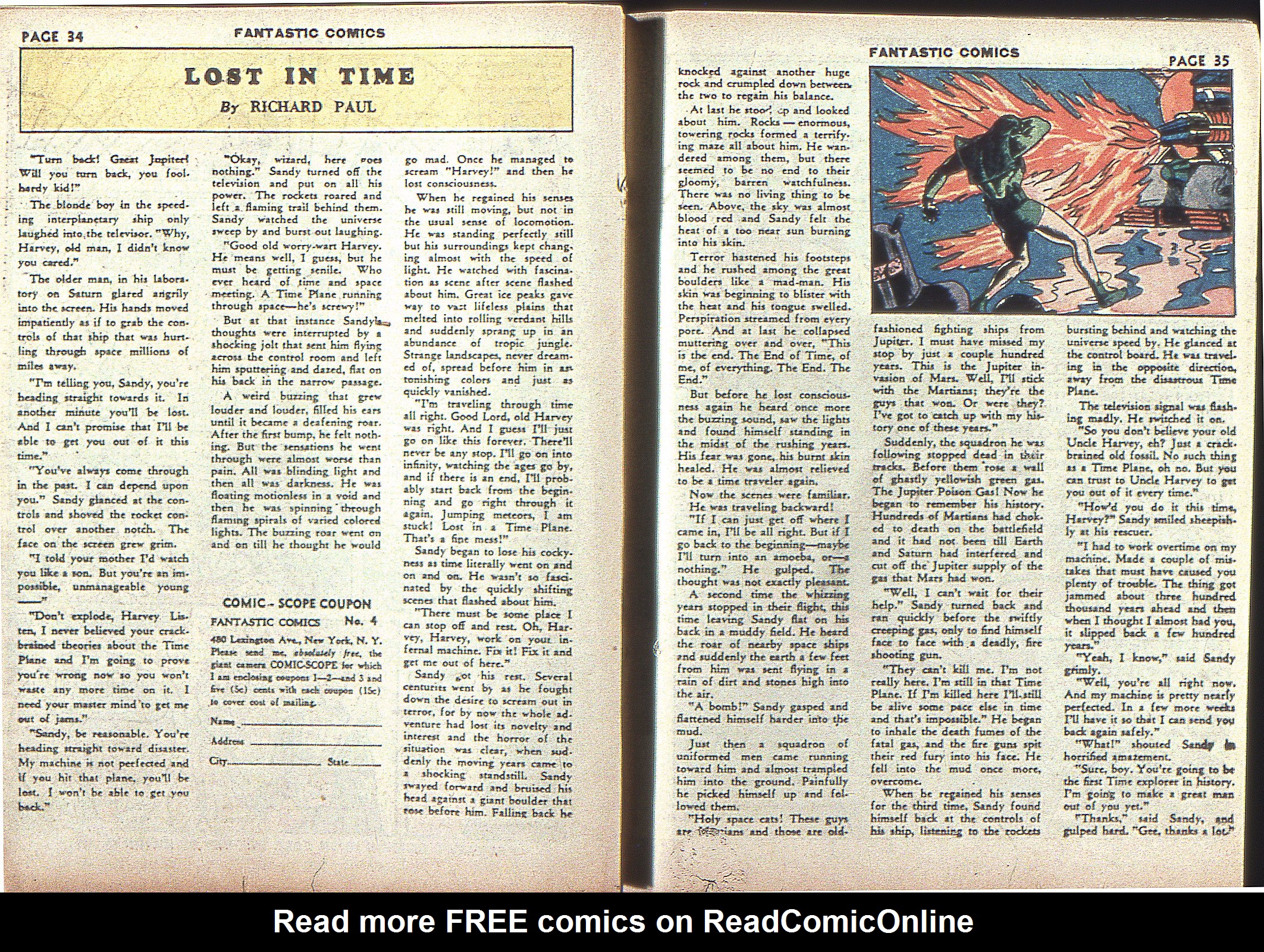 Read online Fantastic Comics comic -  Issue #4 - 36