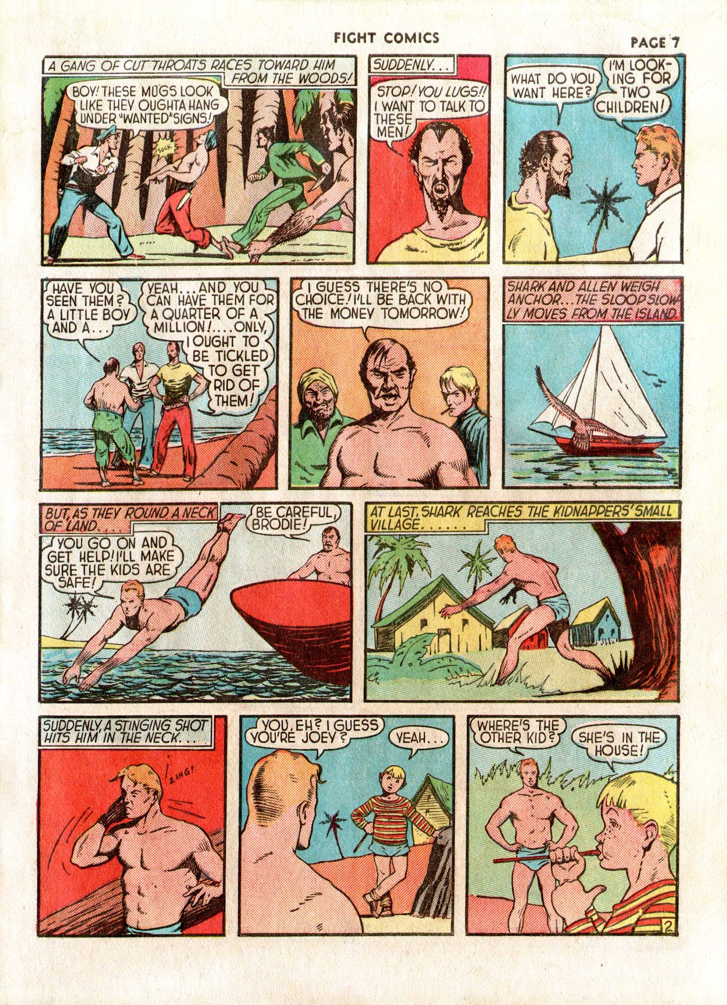 Read online Fight Comics comic -  Issue #7 - 10