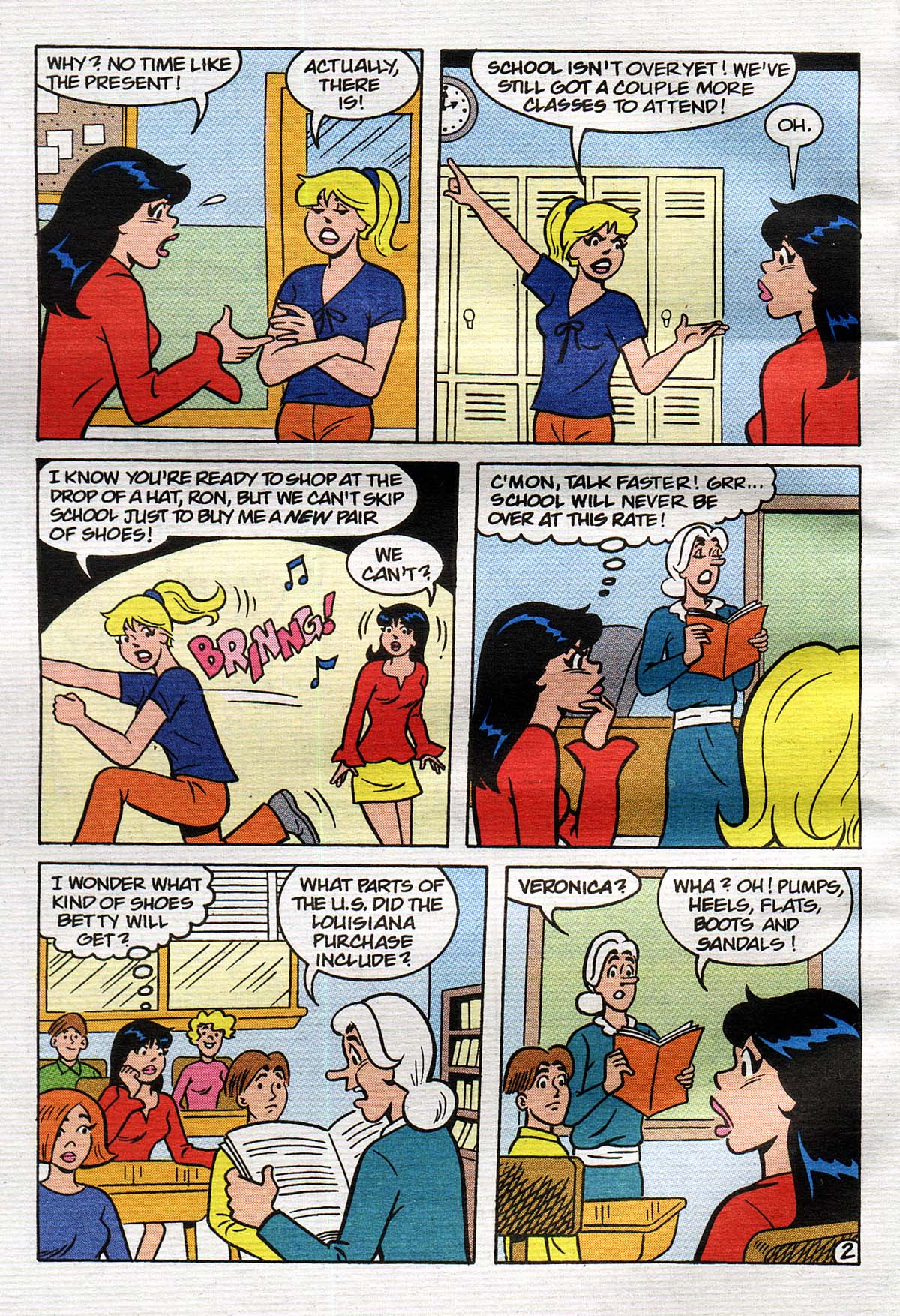 Read online Betty and Veronica Digest Magazine comic -  Issue #151 - 4