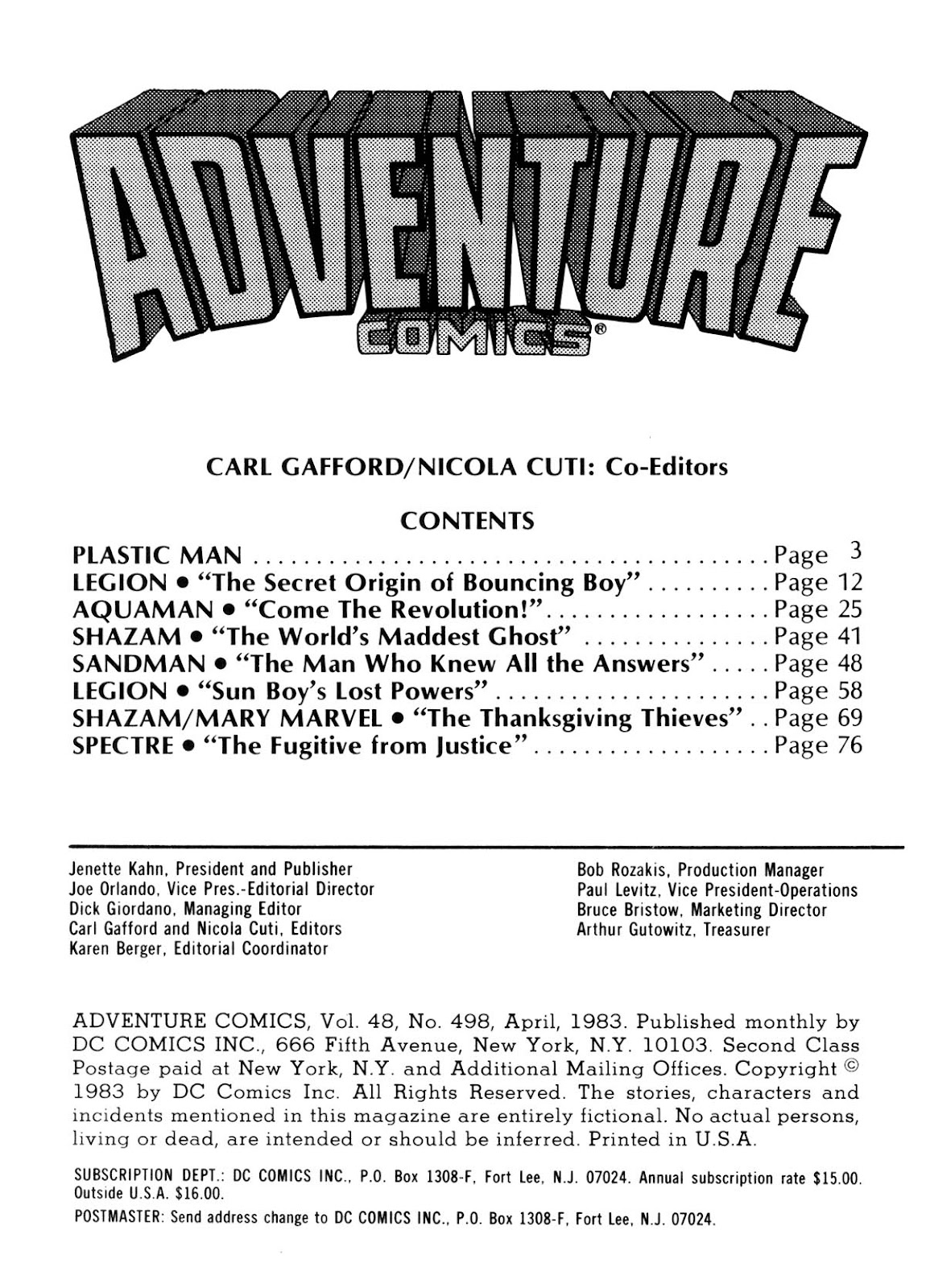 Adventure Comics (1938) issue 498 - Page 2