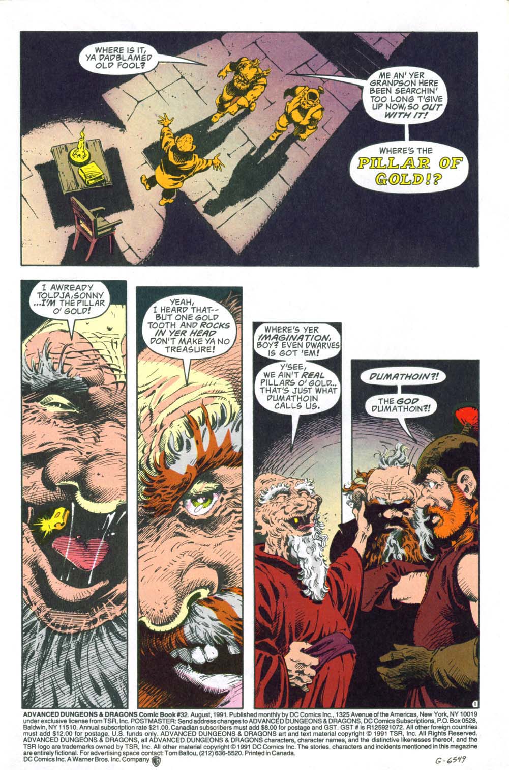 Read online Advanced Dungeons & Dragons comic -  Issue #32 - 2