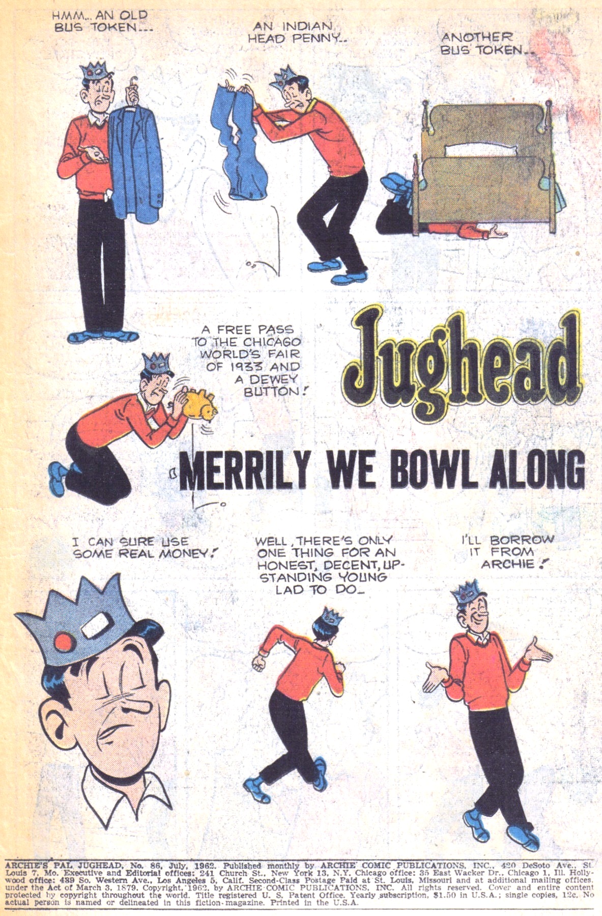 Read online Archie's Pal Jughead comic -  Issue #86 - 3
