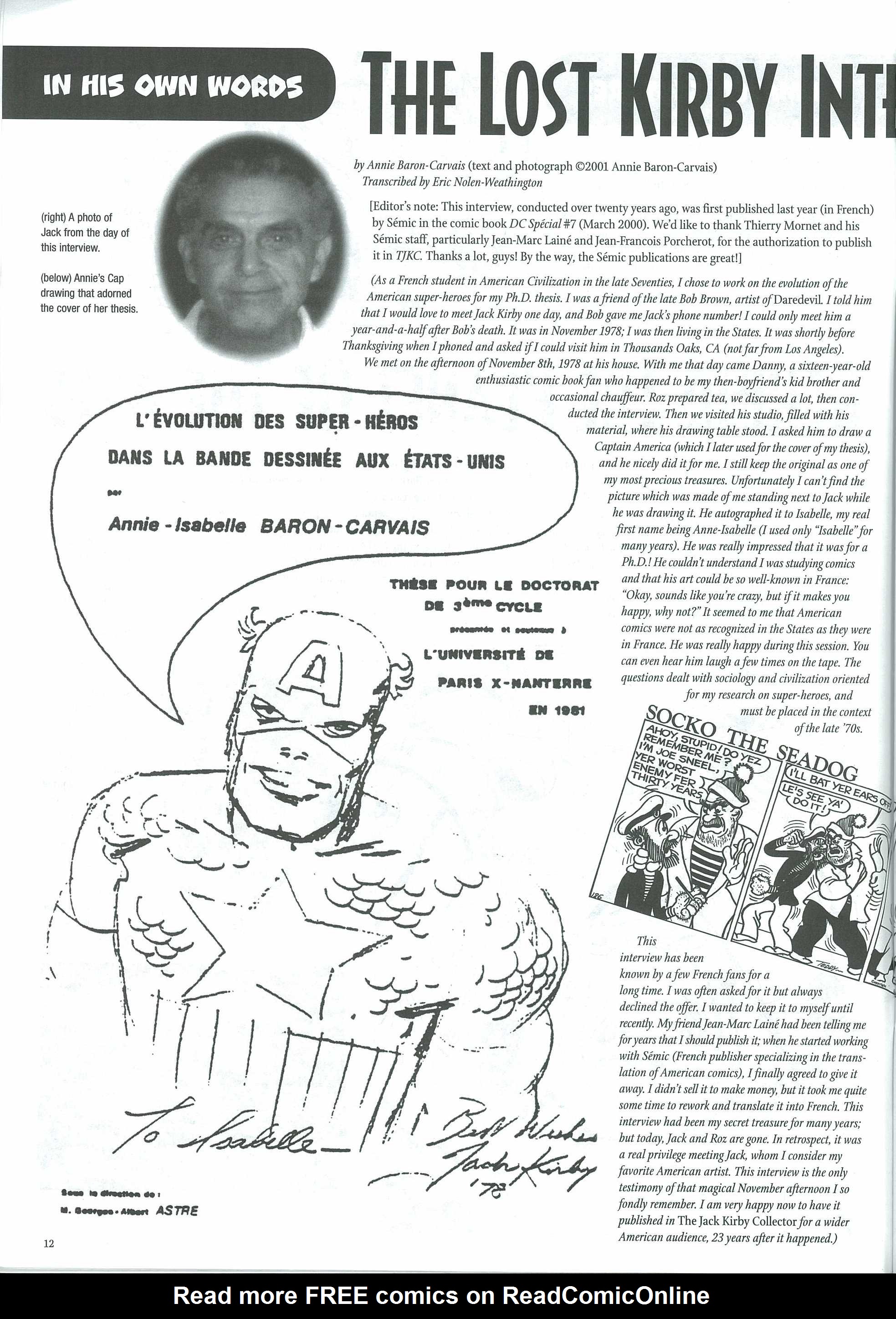 Read online The Jack Kirby Collector comic -  Issue #32 - 14