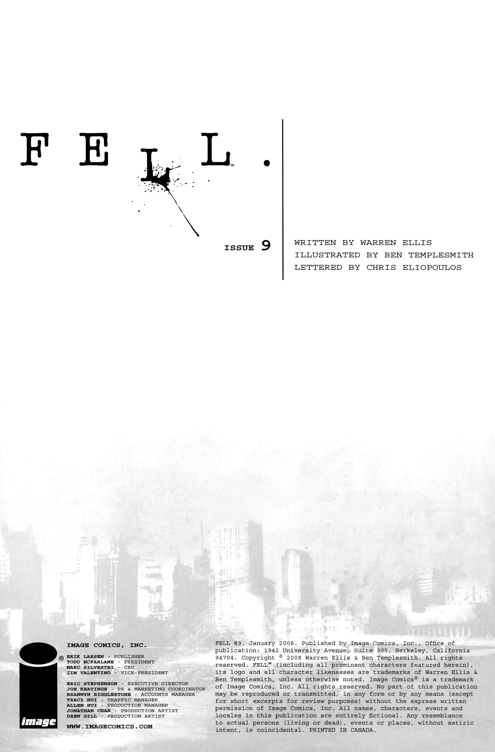 Read online Fell comic -  Issue #9 - 2