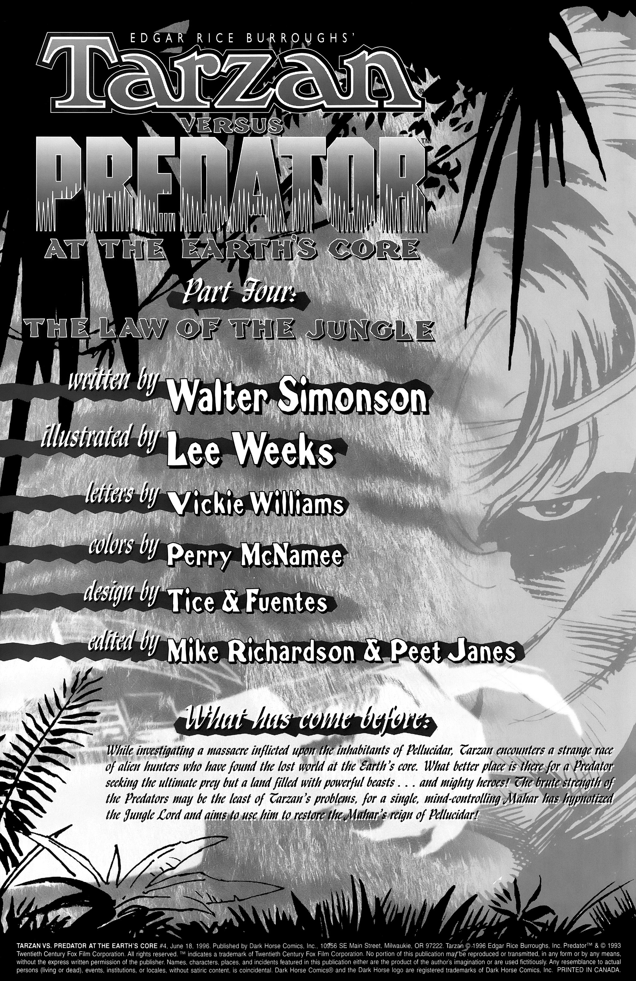 Read online Tarzan vs. Predator at the Earth's Core comic -  Issue #4 - 2