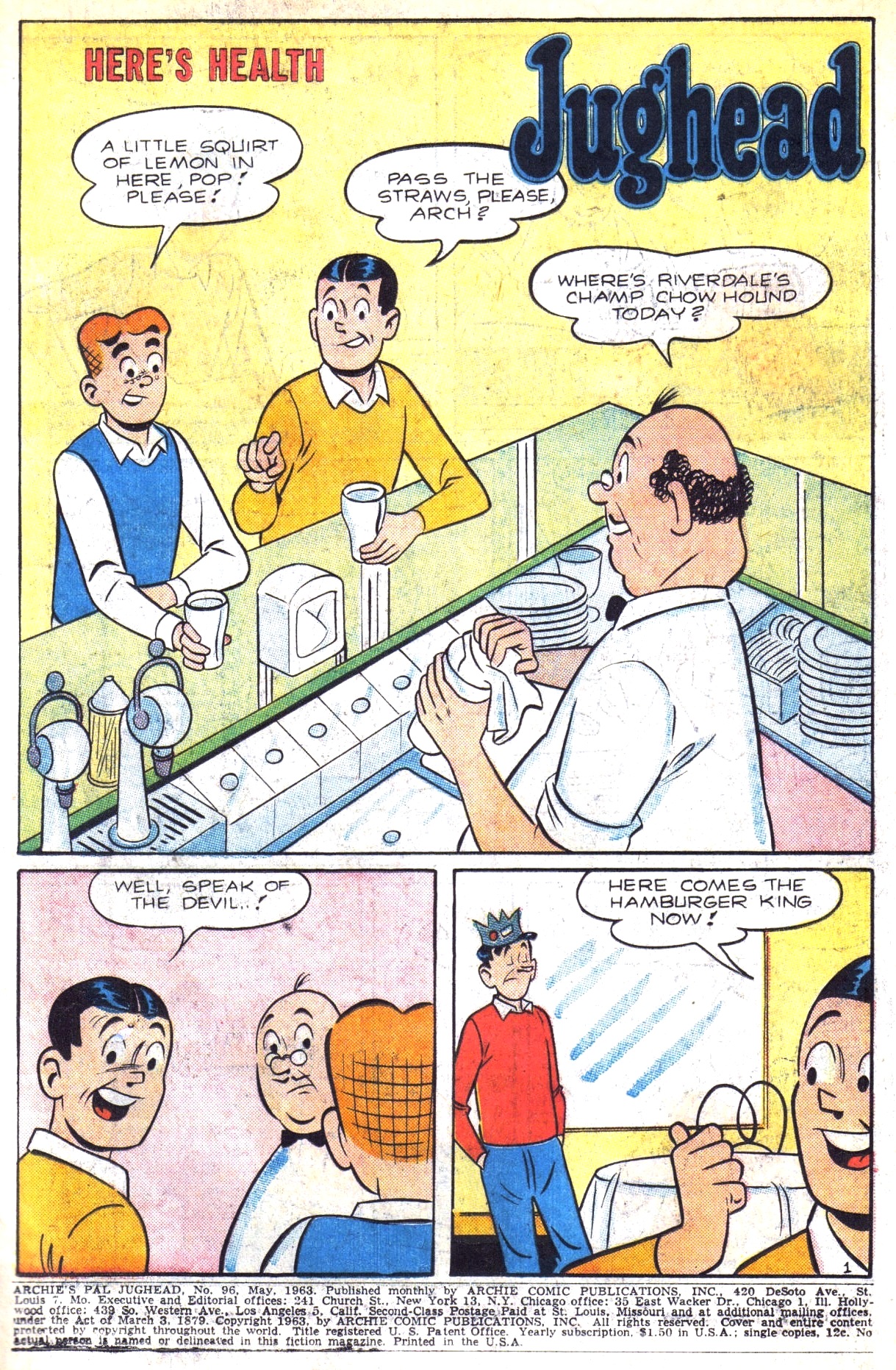 Read online Archie's Pal Jughead comic -  Issue #96 - 3