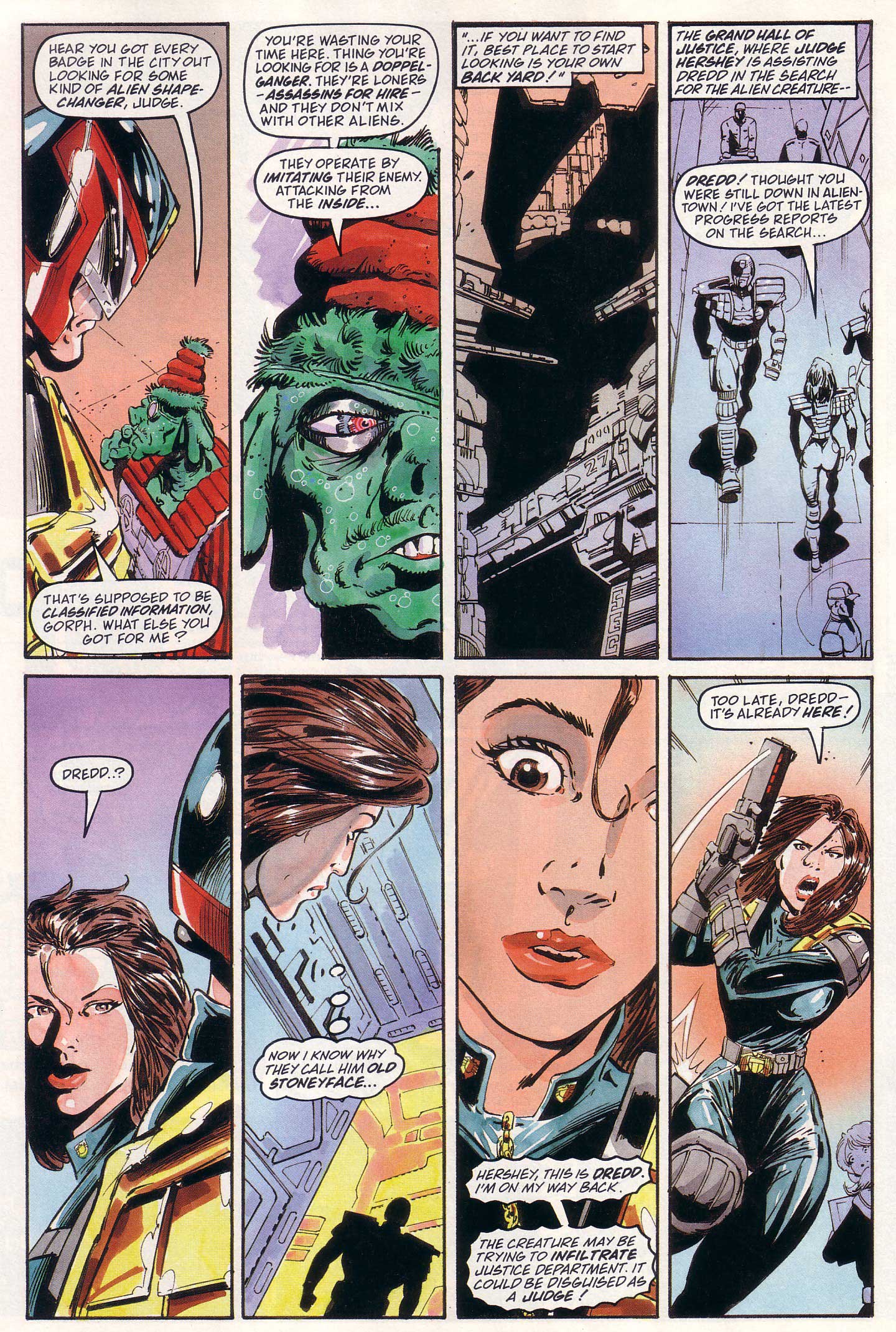 Read online Judge Dredd Lawman of the Future comic -  Issue #19 - 20
