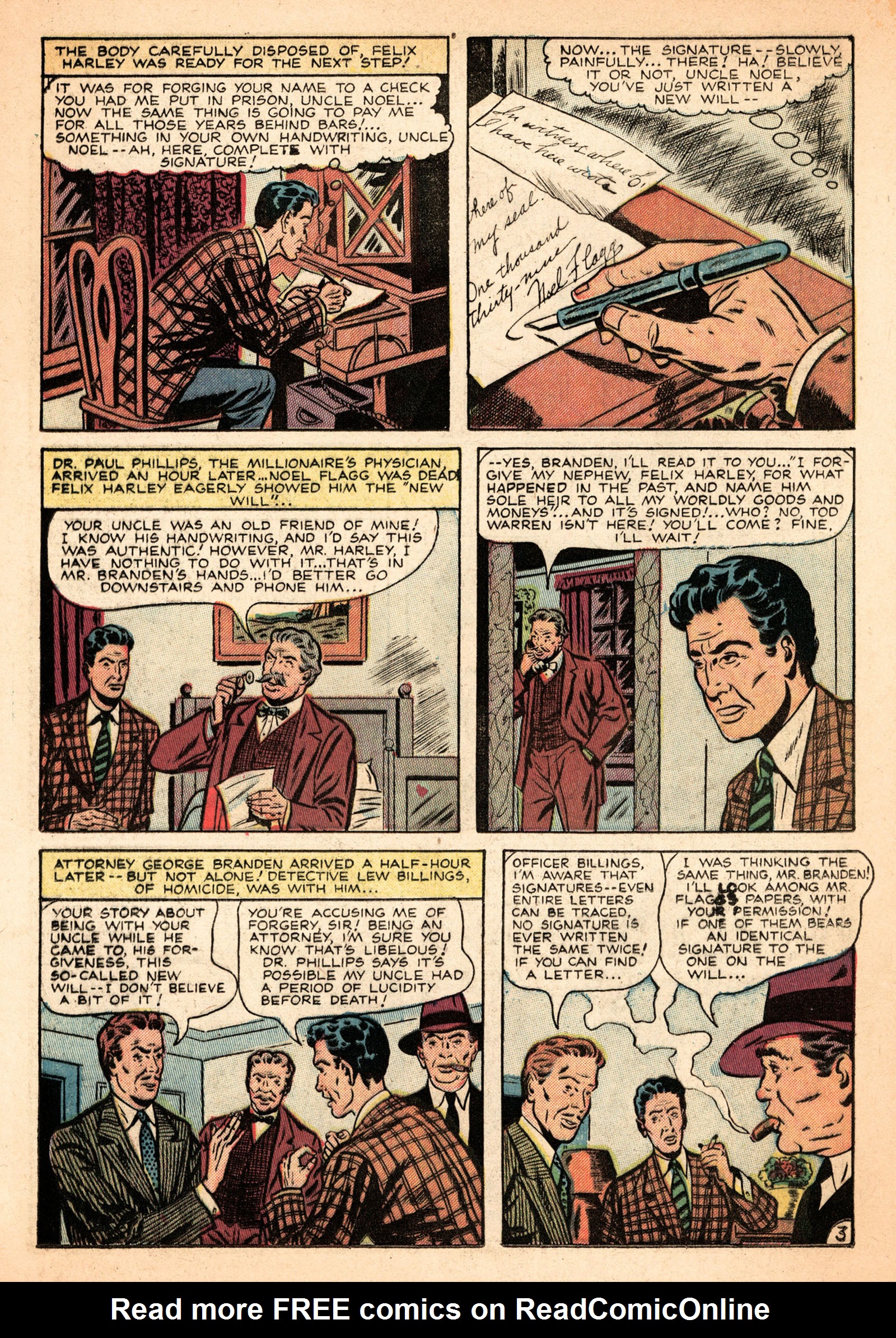 Read online Crime Cases Comics (1951) comic -  Issue #10 - 24