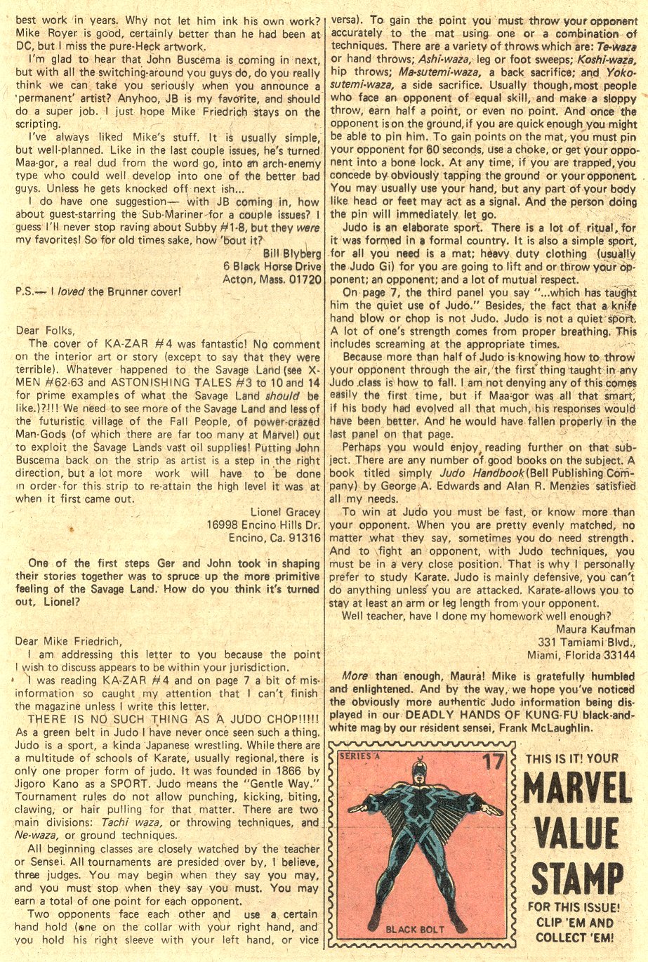 Read online Ka-Zar comic -  Issue #6 - 14
