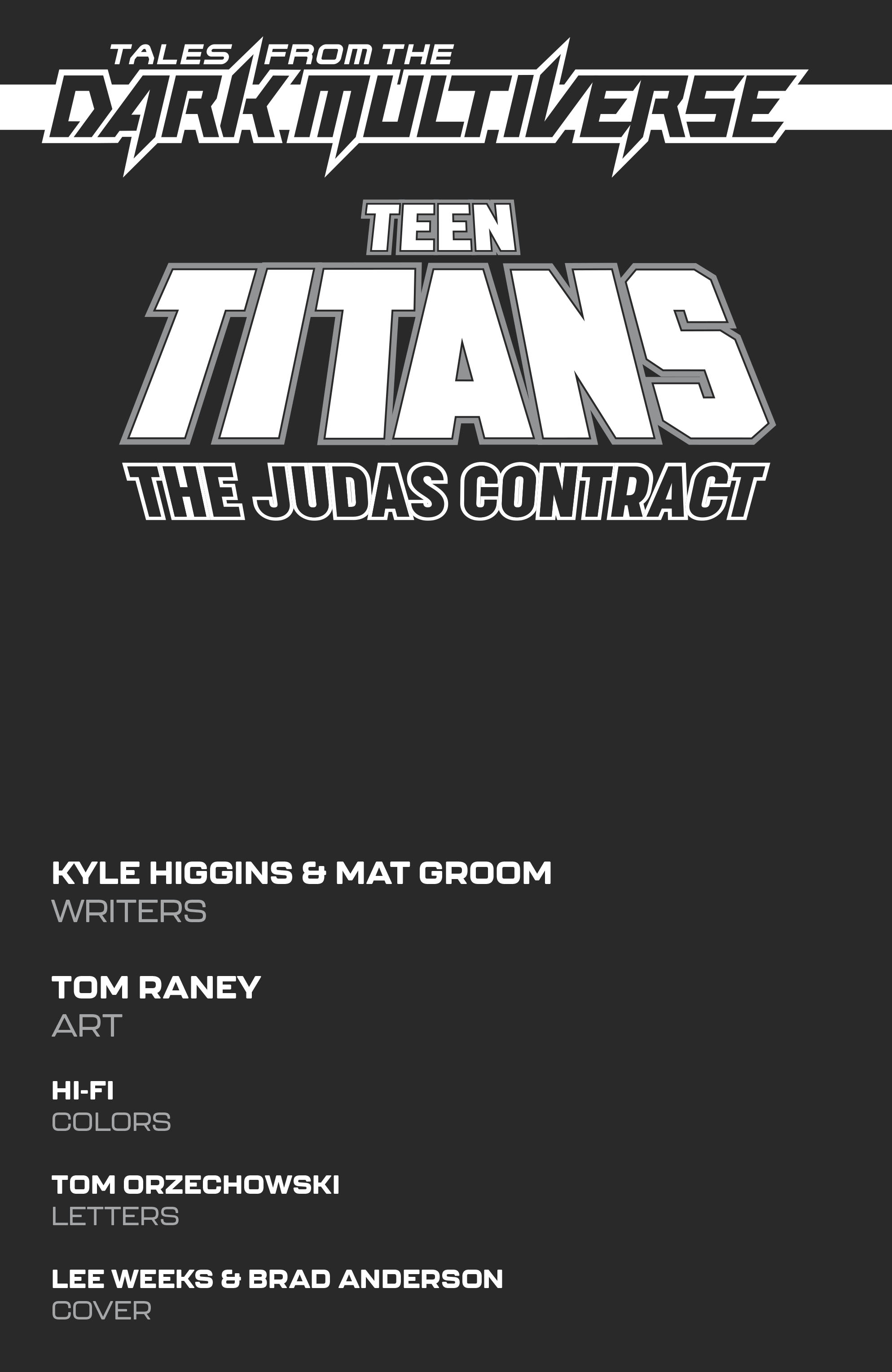 Read online Tales From the Dark Multiverse: Teen Titans: The Judas Contract comic -  Issue # Full - 2