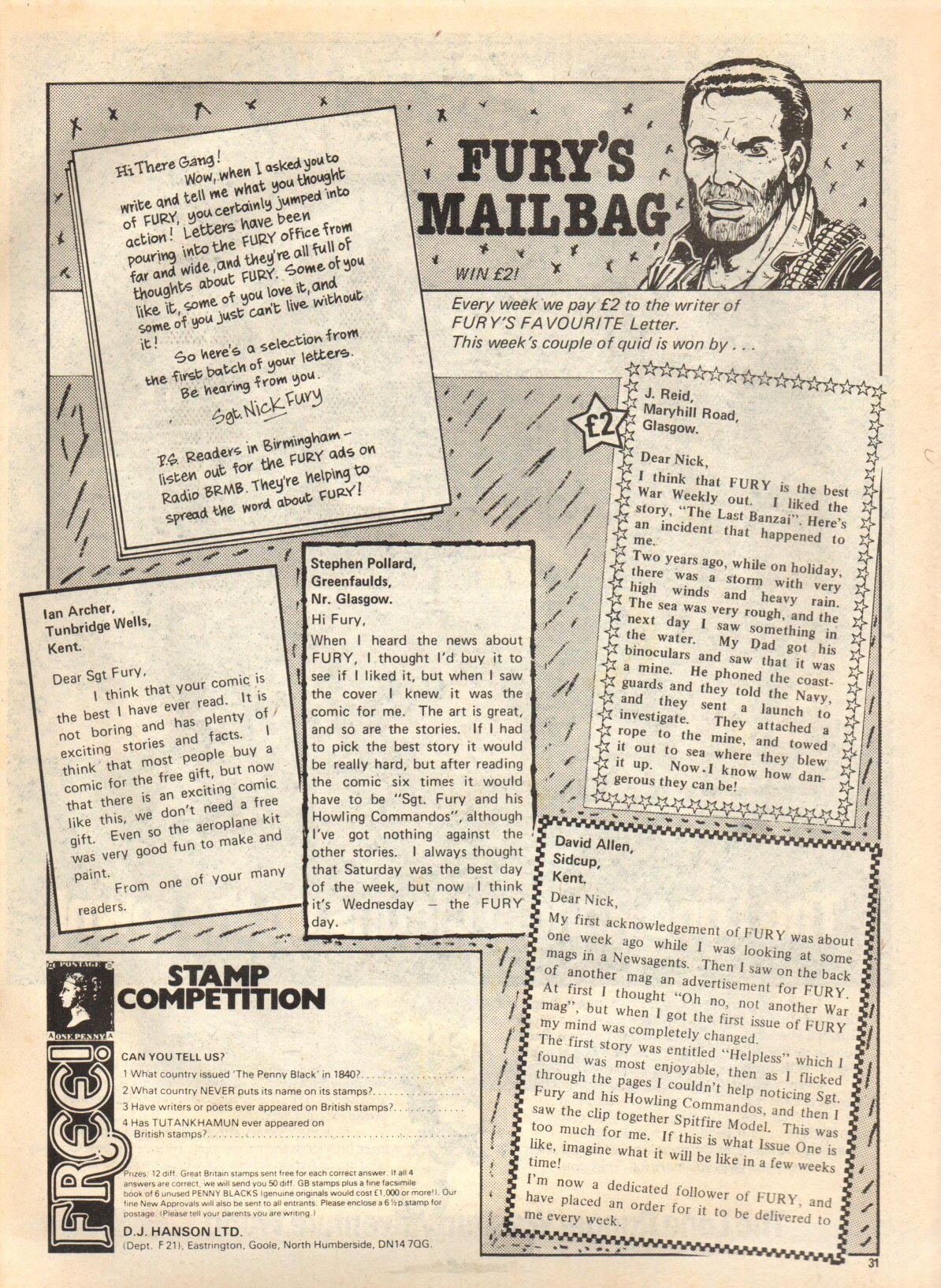 Read online Fury (1977) comic -  Issue #7 - 31