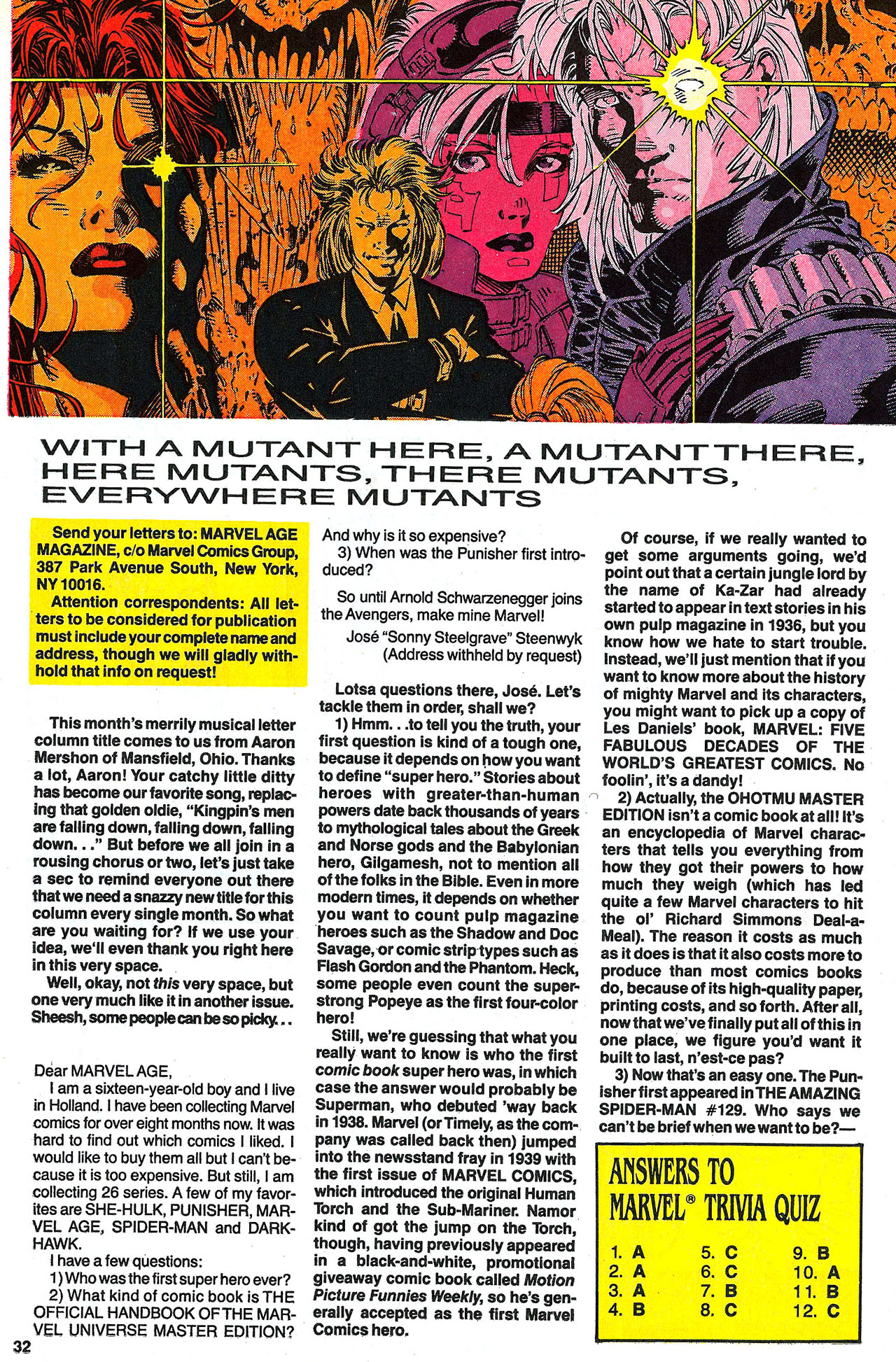 Read online Marvel Age comic -  Issue #112 - 32