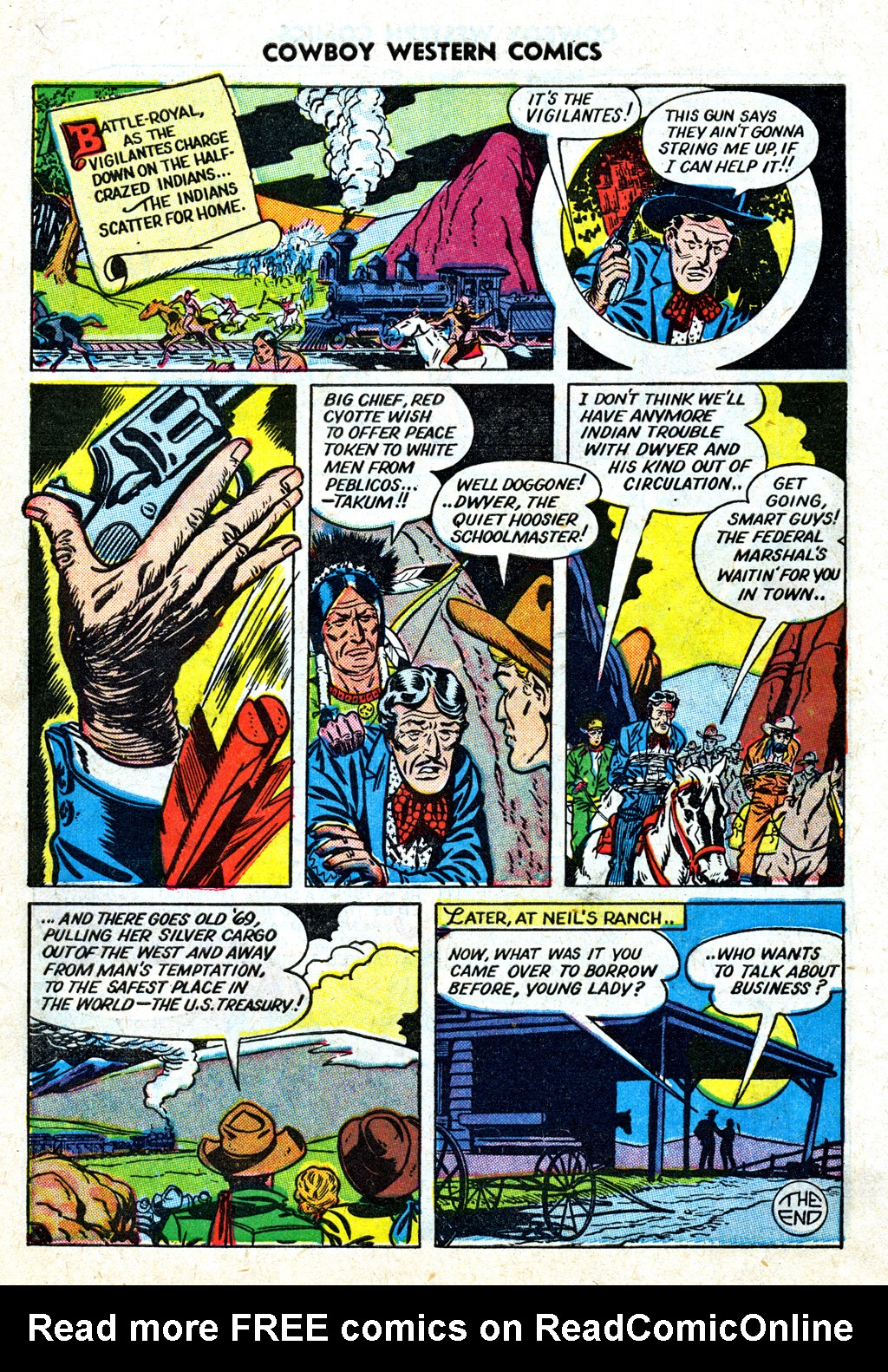 Read online Cowboy Western Comics (1948) comic -  Issue #26 - 34