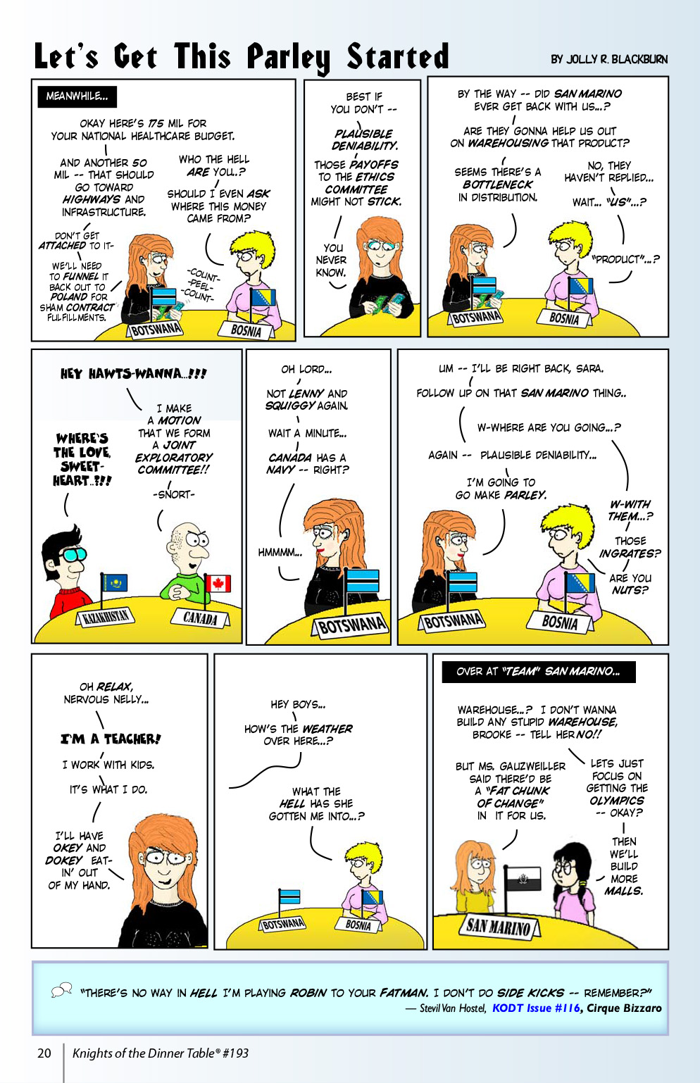 Read online Knights of the Dinner Table comic -  Issue #193 - 22