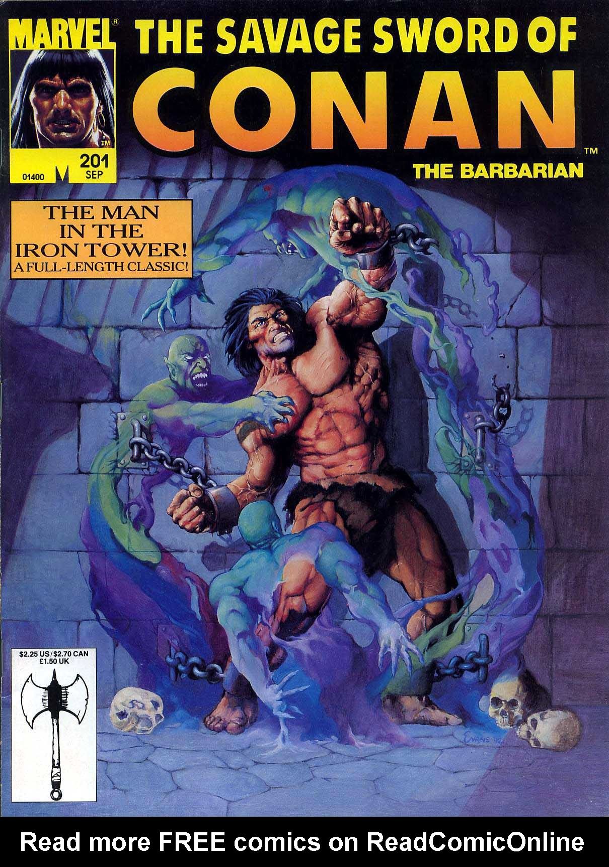 Read online The Savage Sword Of Conan comic -  Issue #201 - 1