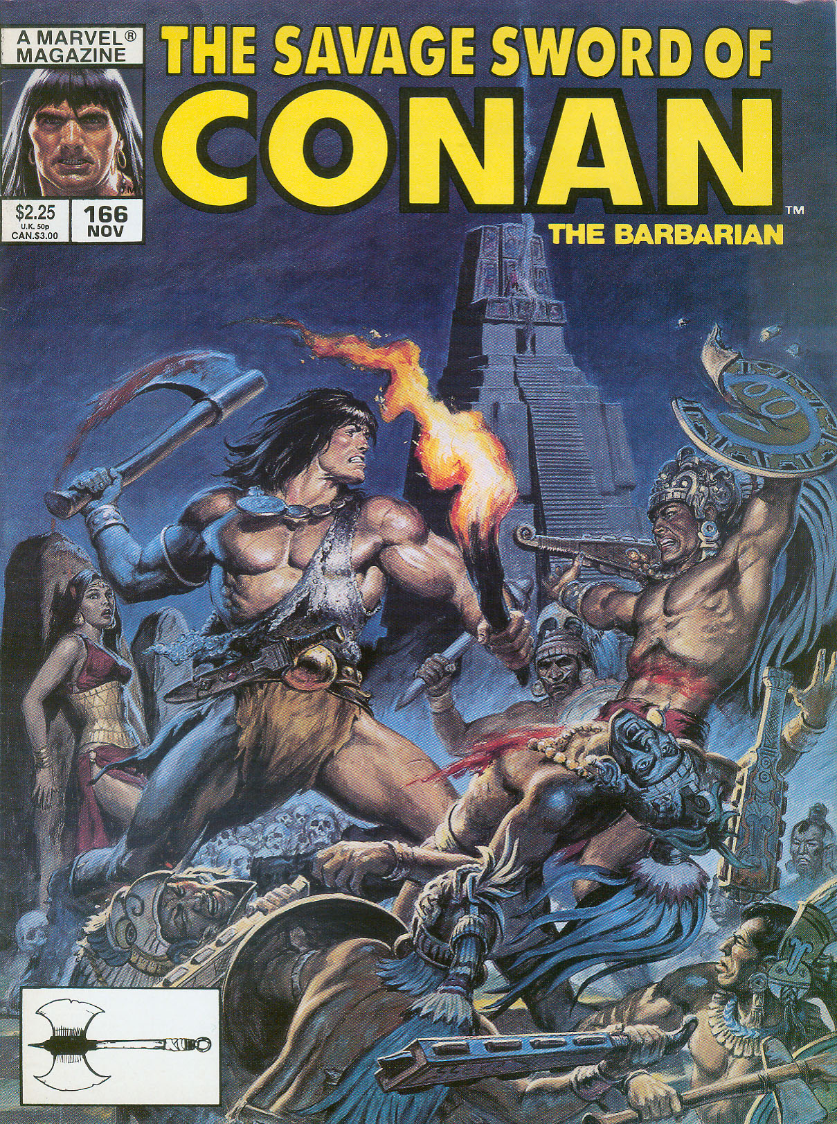 Read online The Savage Sword Of Conan comic -  Issue #166 - 1