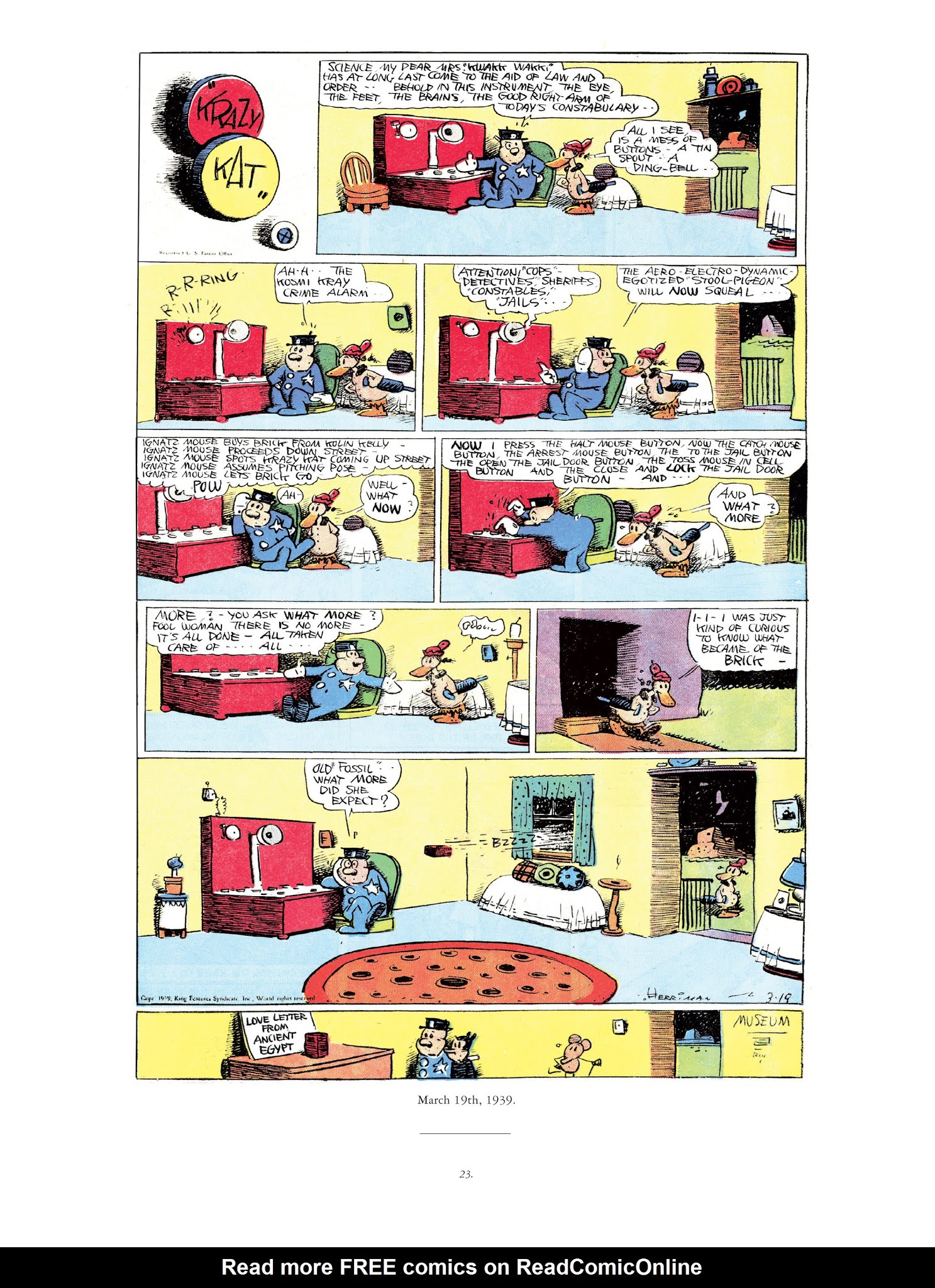 Read online Krazy & Ignatz comic -  Issue # TPB 11 - 23