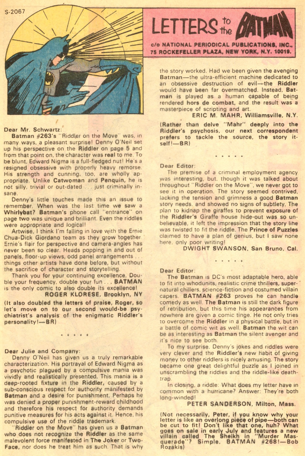 Read online Batman (1940) comic -  Issue #267 - 33