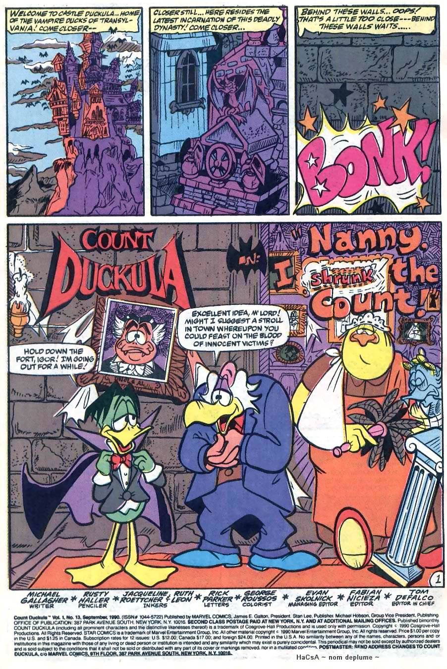 Read online Count Duckula comic -  Issue #13 - 2