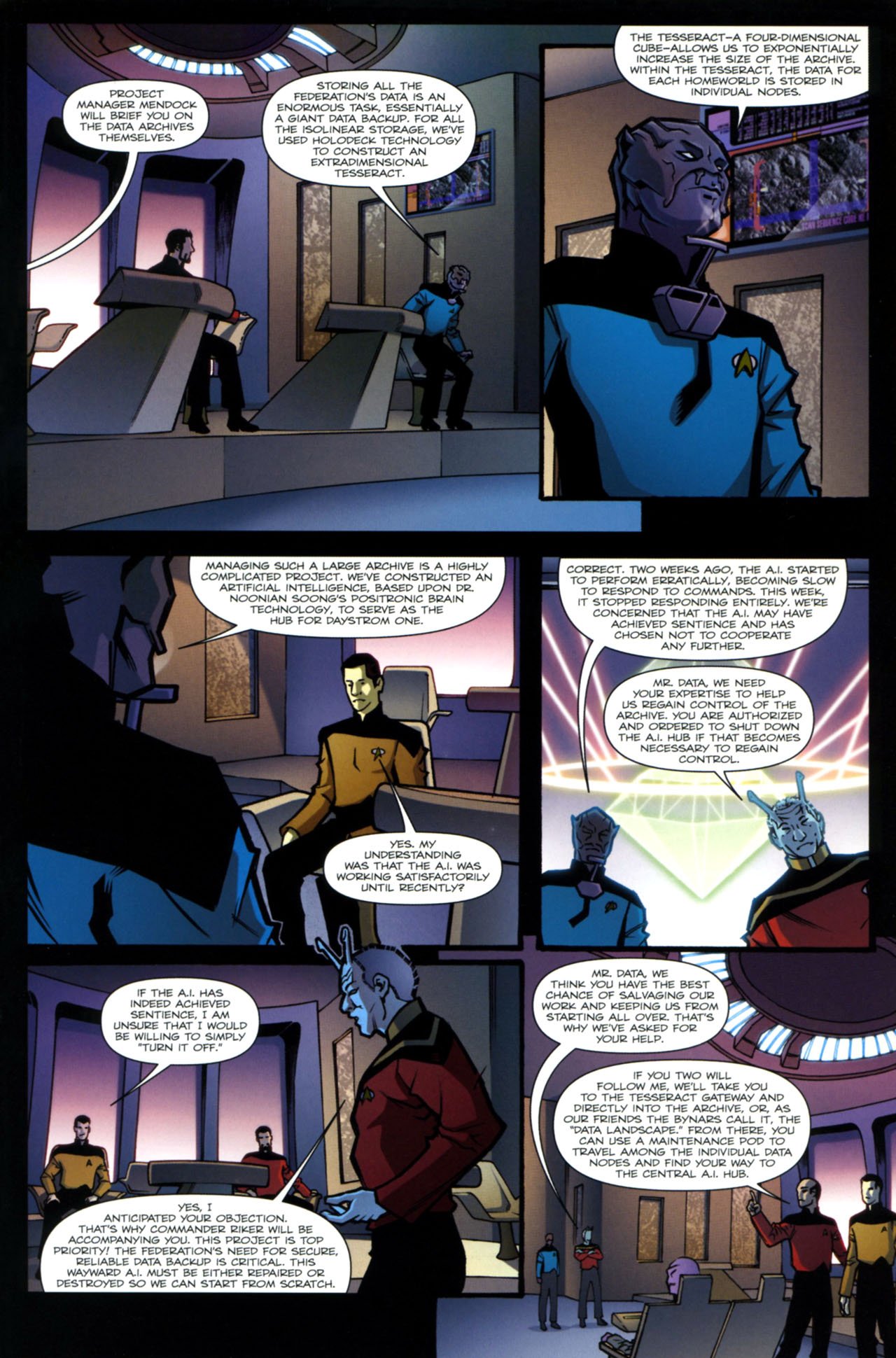 Read online Star Trek: The Next Generation: Intelligence Gathering comic -  Issue #1 - 8