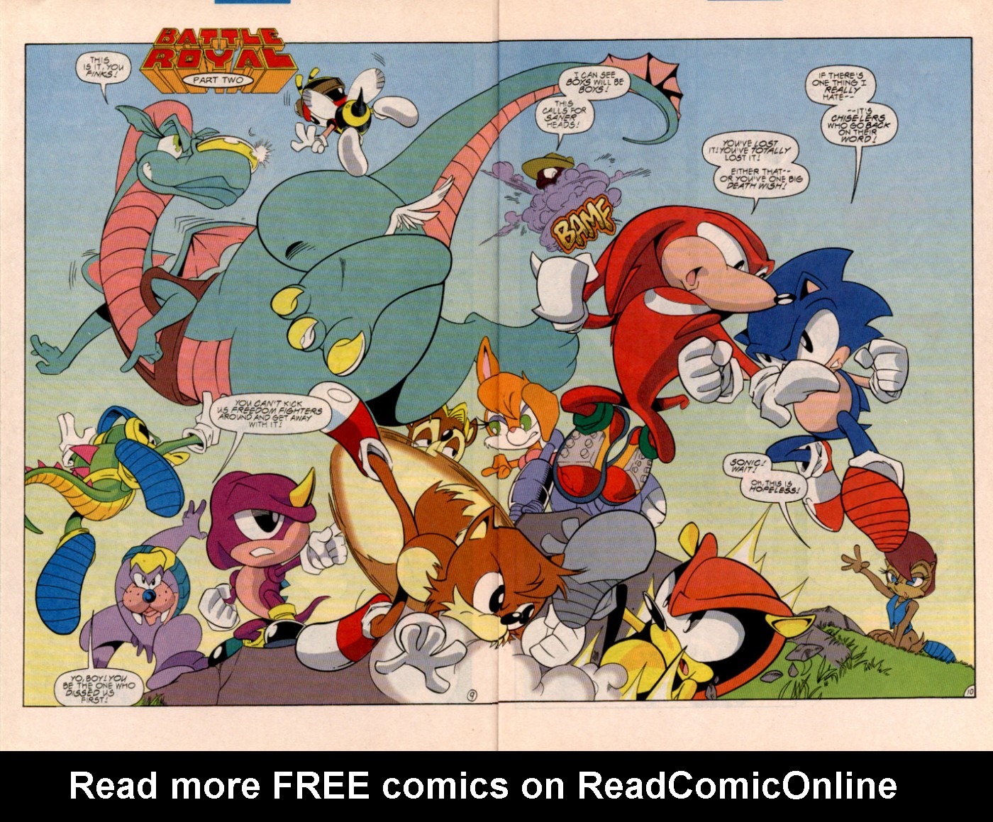 Read online Sonic Super Special comic -  Issue #1 - Sonic Vs. Knuckles Battle Royal - 12