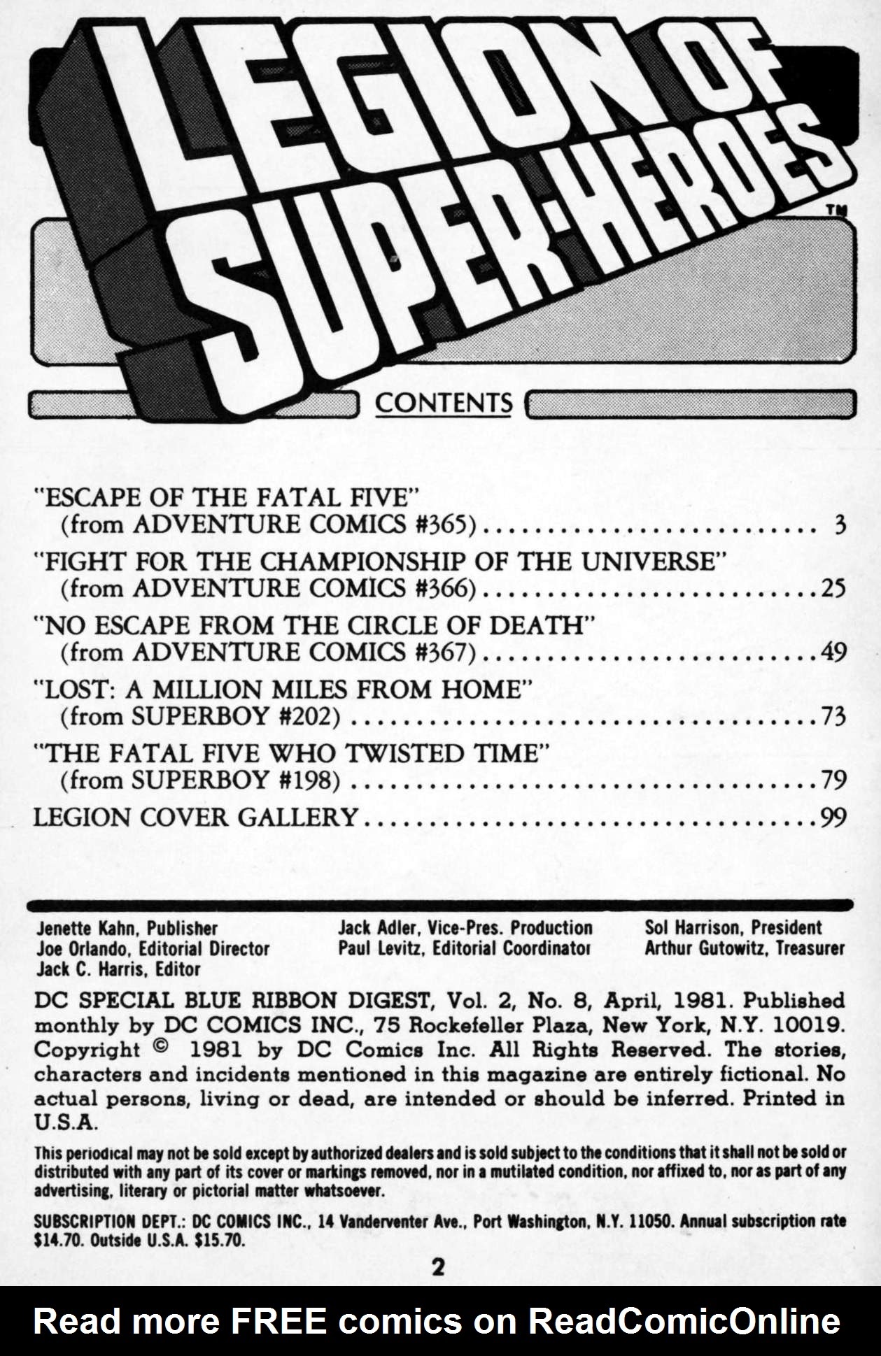 Read online DC Special Blue Ribbon Digest comic -  Issue #8 - 2