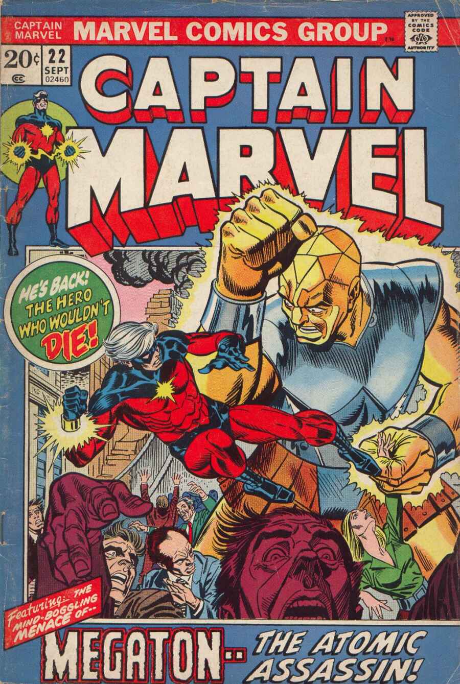 Read online Captain Marvel (1968) comic -  Issue #22 - 1