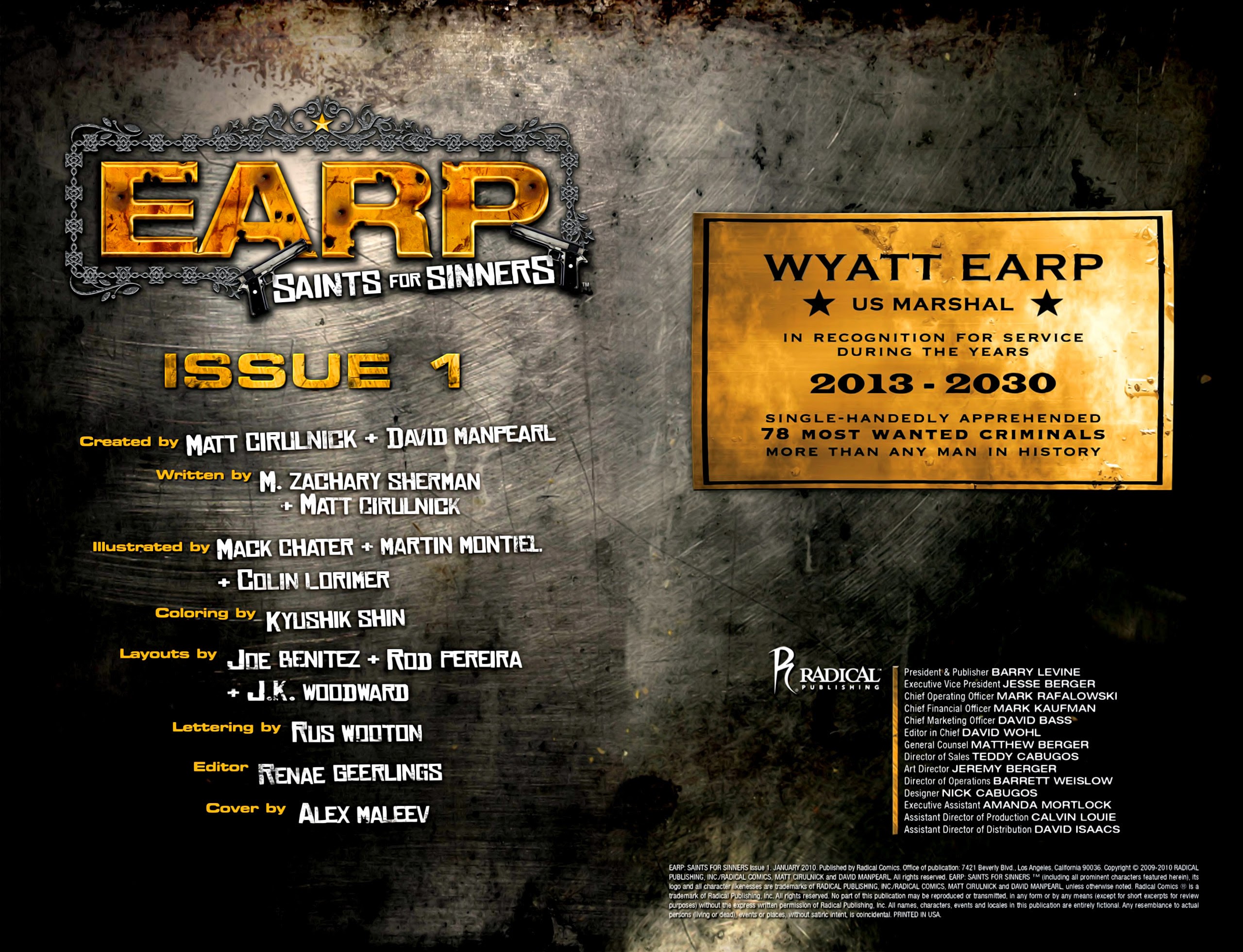 Read online Earp: Saints For Sinners comic -  Issue #1 - 2
