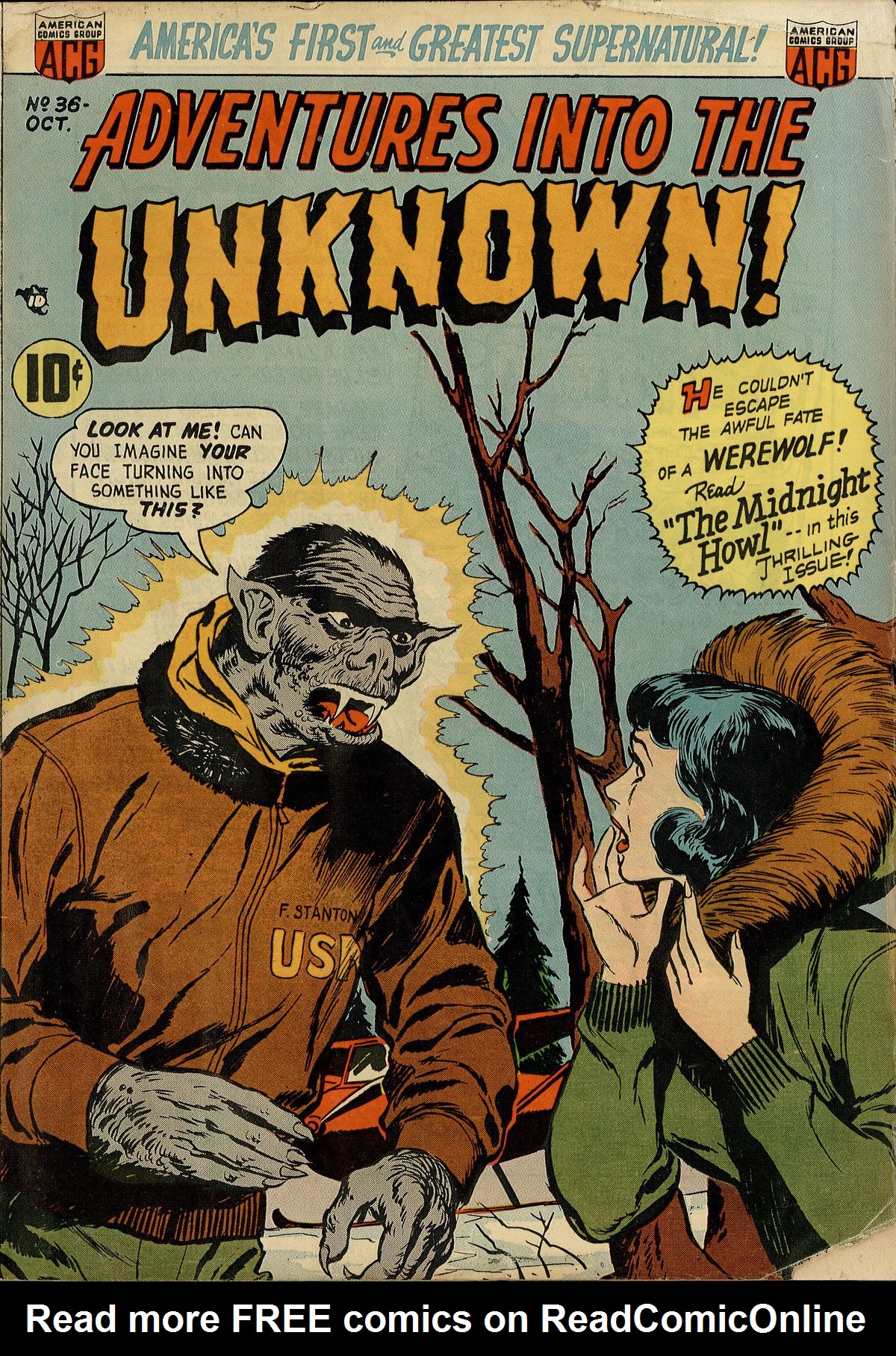 Read online Adventures Into The Unknown comic -  Issue #36 - 1