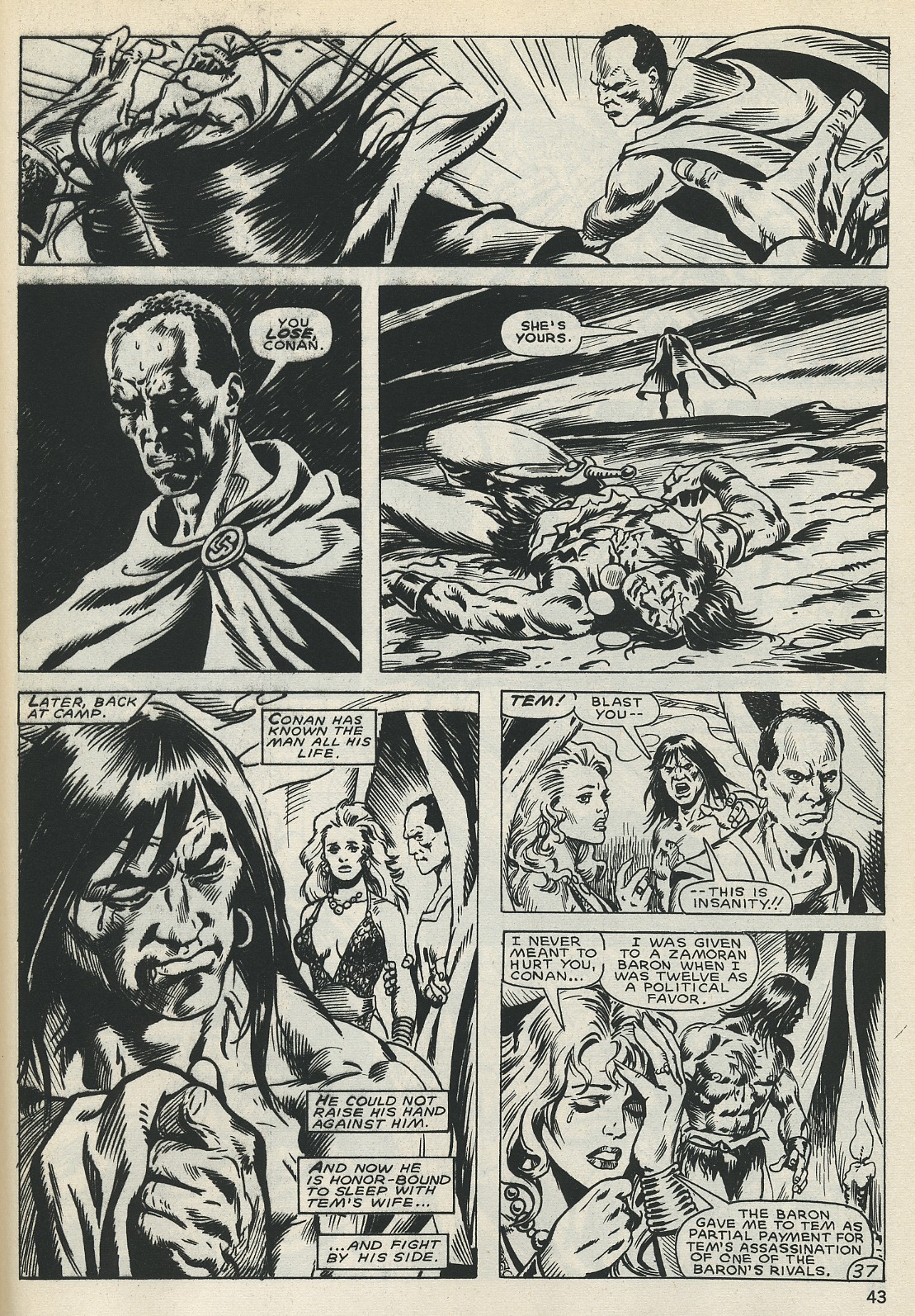 Read online The Savage Sword Of Conan comic -  Issue #128 - 42