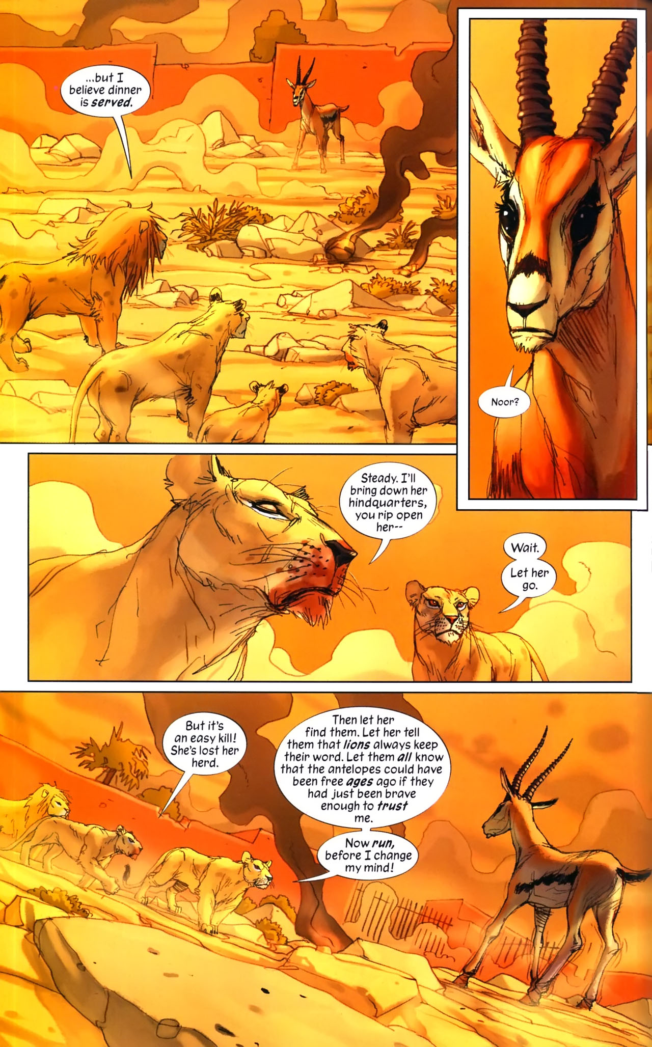 Read online Pride of Baghdad comic -  Issue # Full - 46