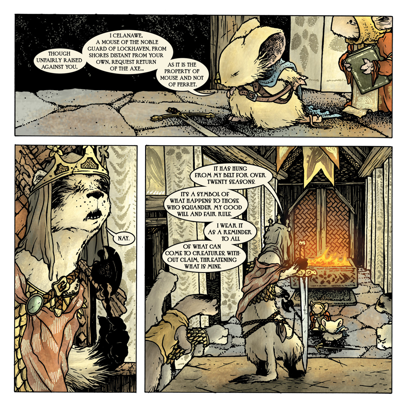 Read online Mouse Guard: The Black Axe comic -  Issue #3 - 16